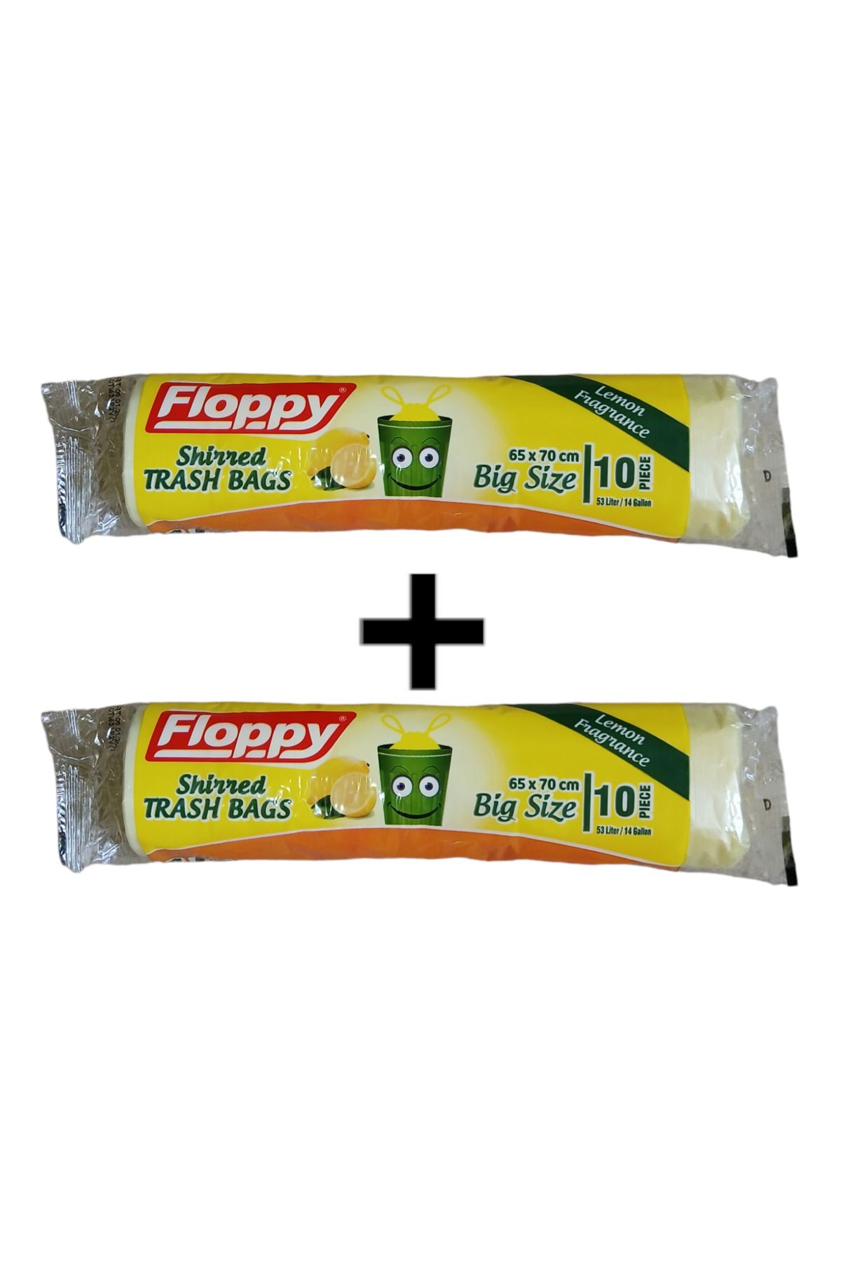 Floppy-Lemon Scented Large Size Trash-Pullover 65*70 cm 10 Pieces 2 Rolls 3