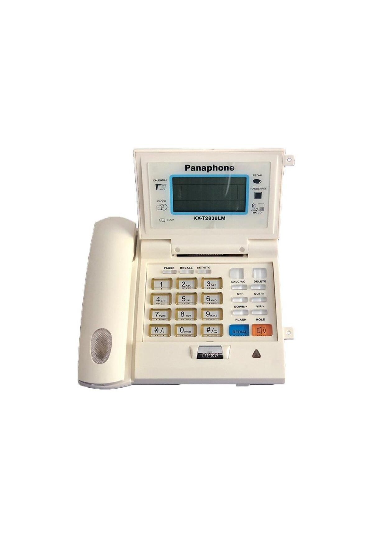 Panaphone Kx-t2838lm Kapaklı Masaüstü Kablolu Ev Telefonu (BEYAZ)