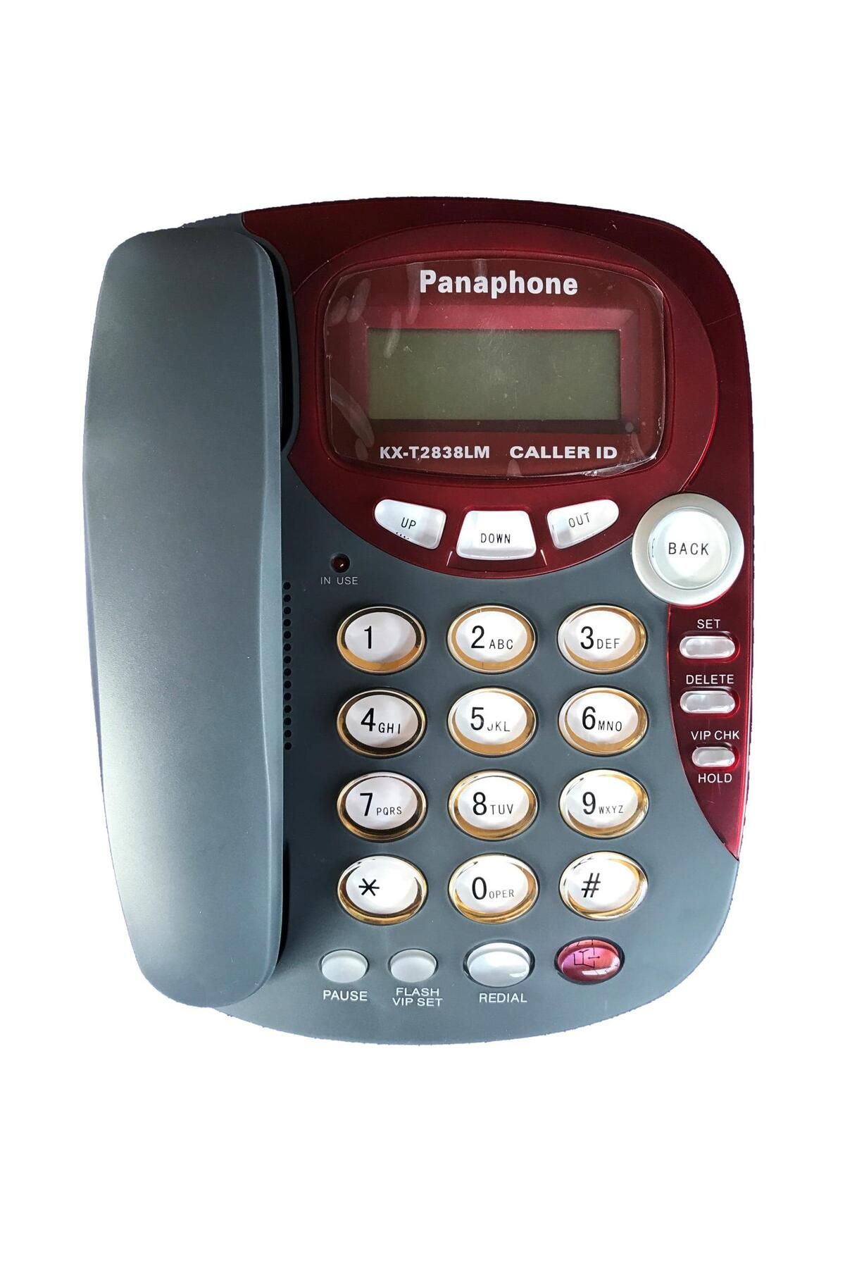 Panaphone Kx-t2838lm Çift Renk Masaüstü Kablolu Ev Telefonu (GRİ)