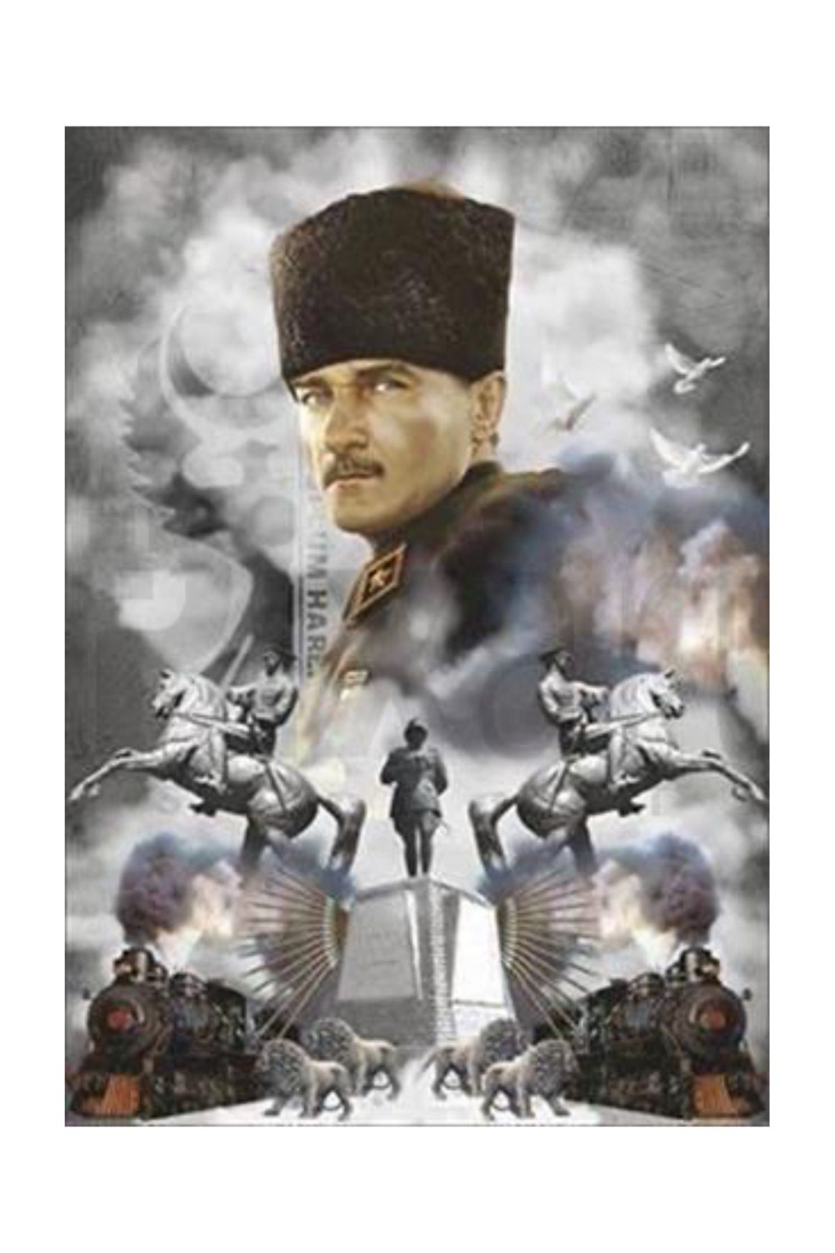 pixartsanat Atatürk PixArt Sanat Elmas Mozaik Tablo Diamond Türkiye 42*60