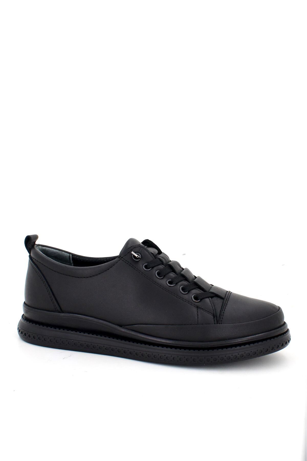 Deripabuc-Genuine Leather Black Women's Anatomical Leather Casual Shoes Dp79-8605 5