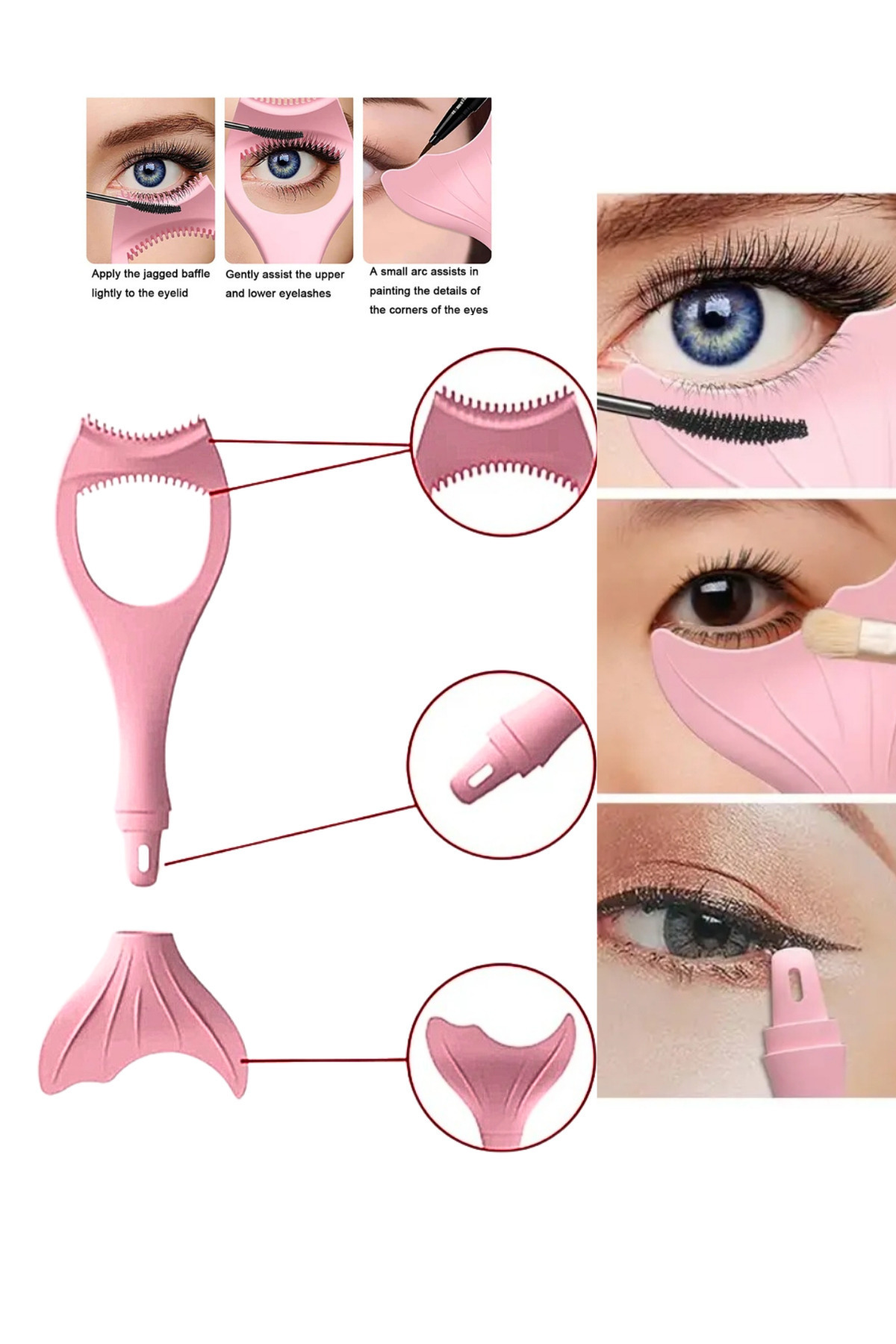 Silikon Kolay Rimel & Eyeliner Çekme Aparatı — رنگارنگ 8976517406153 — تصویر 2 از 8