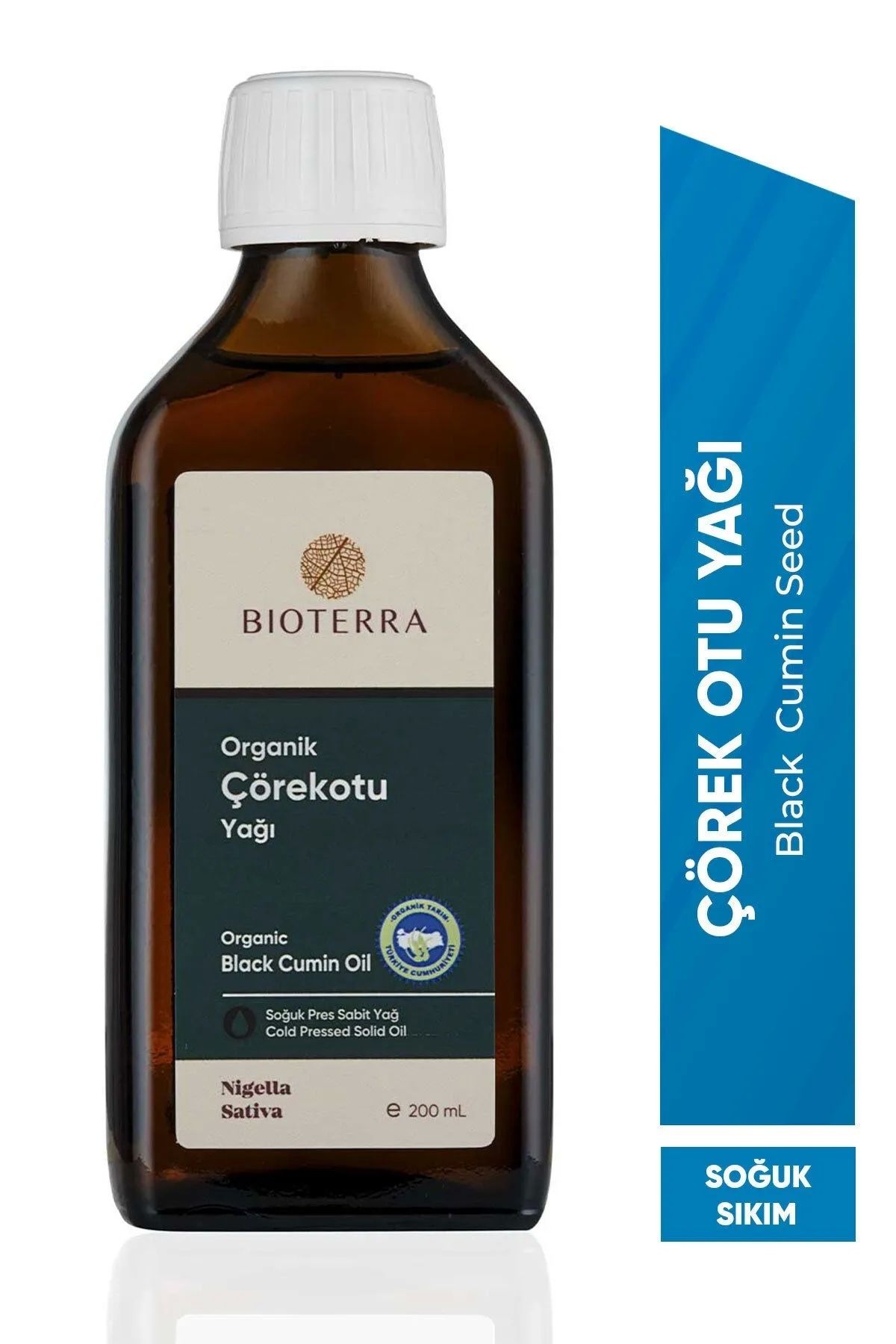 Bioterra Organik Çörekotu Yağı 200 ml