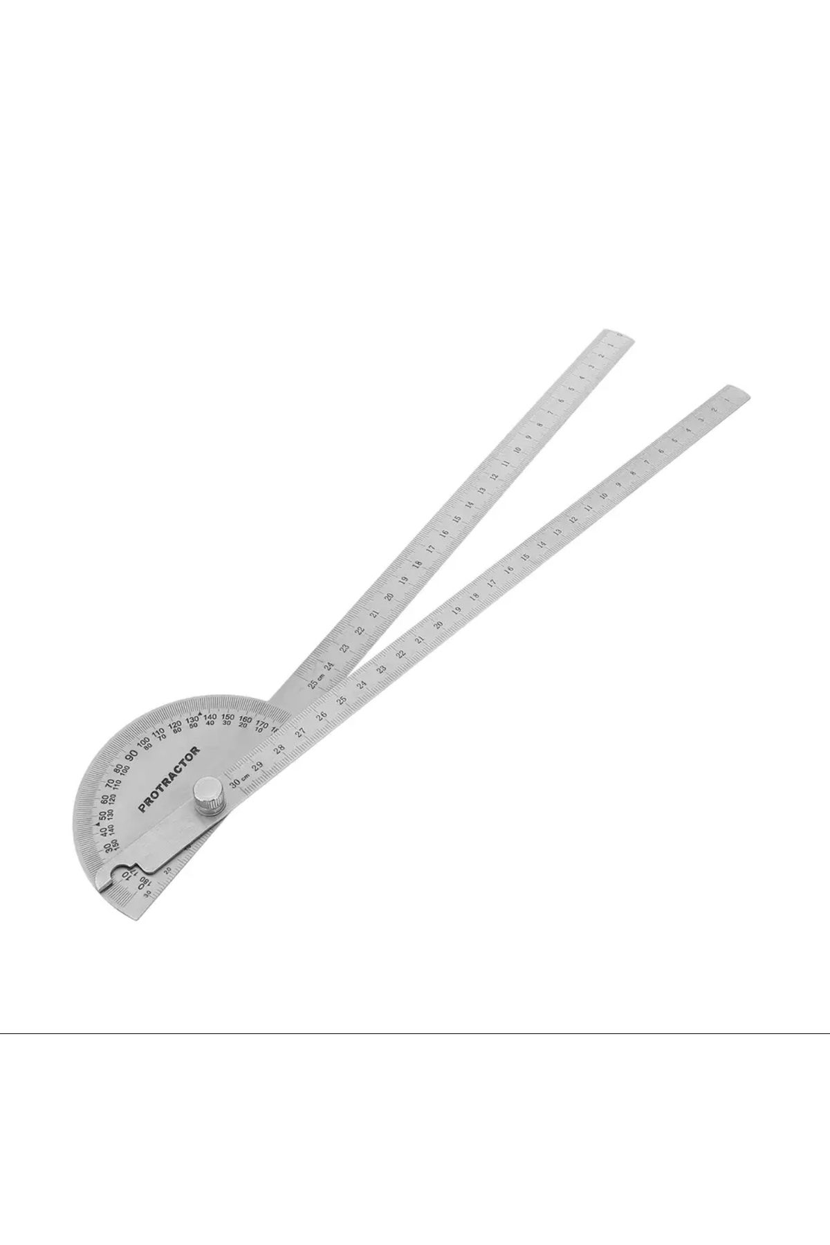 BGA-180 Degree 300mm 2 Spoke Angle Protractor Goniometer Stainless Steel Protractor Rotating Angle Ruler 2