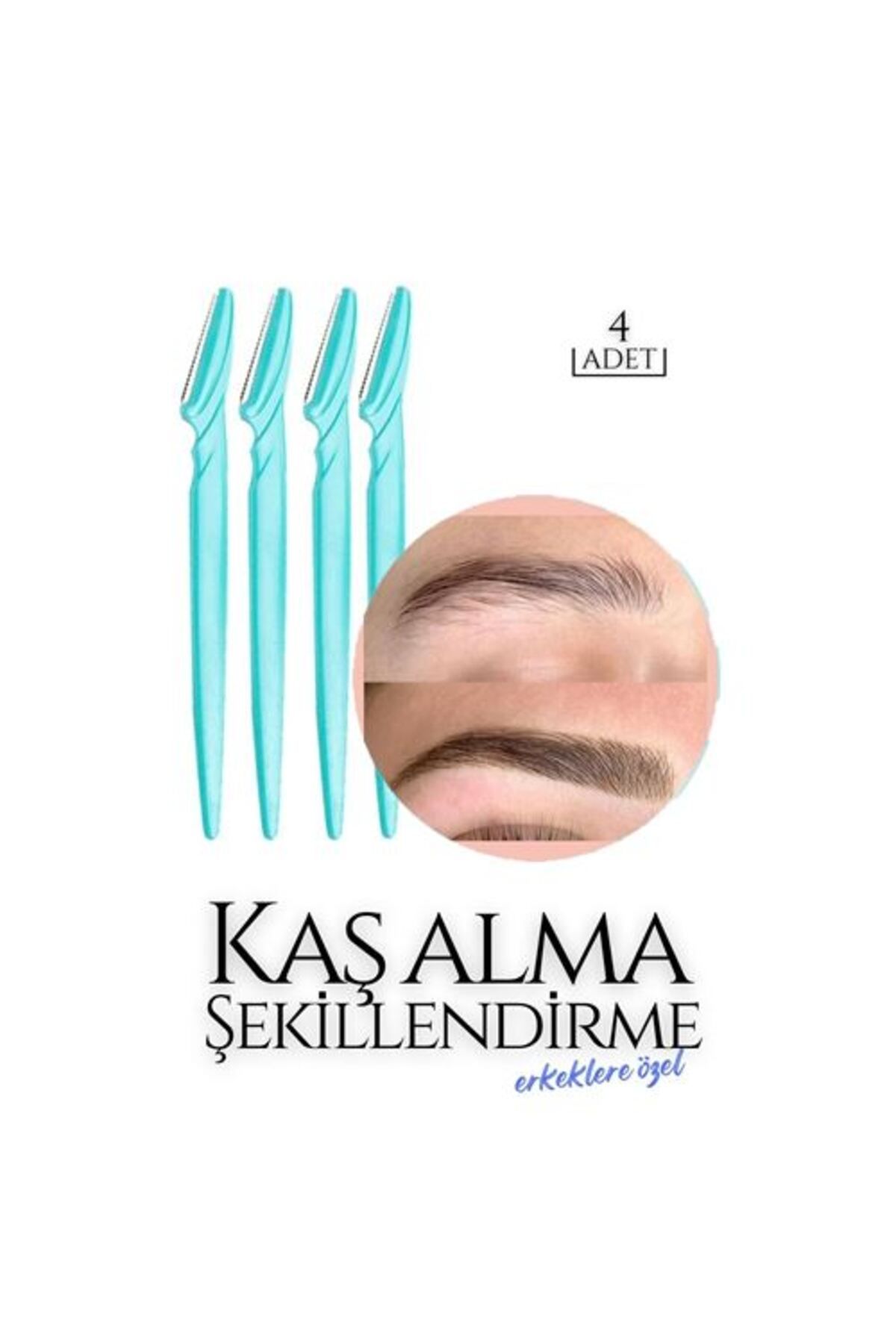 Lyrae Store Erkek Kaş Şekillendirme Tüy Alma Jileti Design 4 ADET - ALP1638-4573