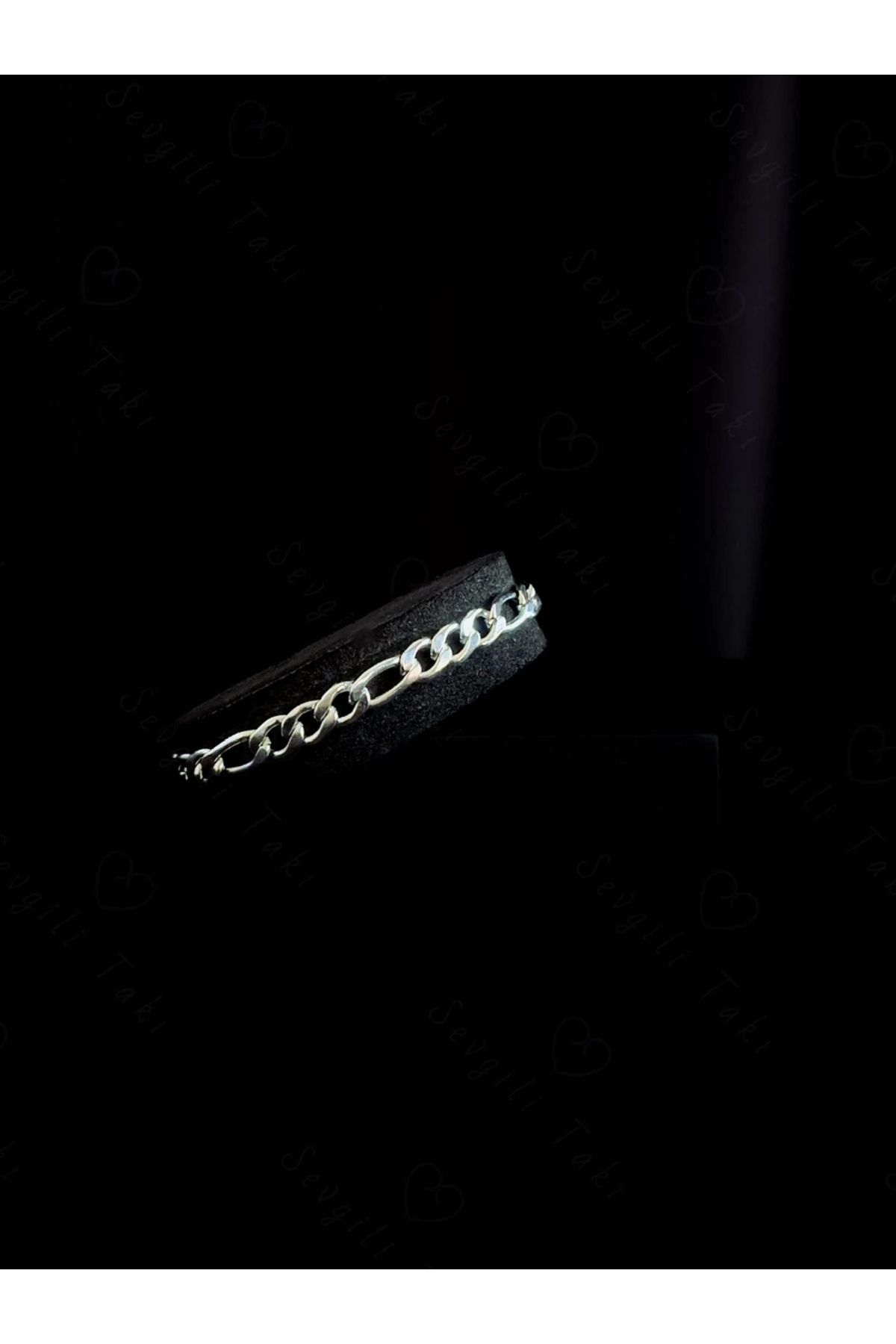 SEVGİLİ TAKI-Figaro Model Flat Steel Chain Bracelet |   Vega Series 1