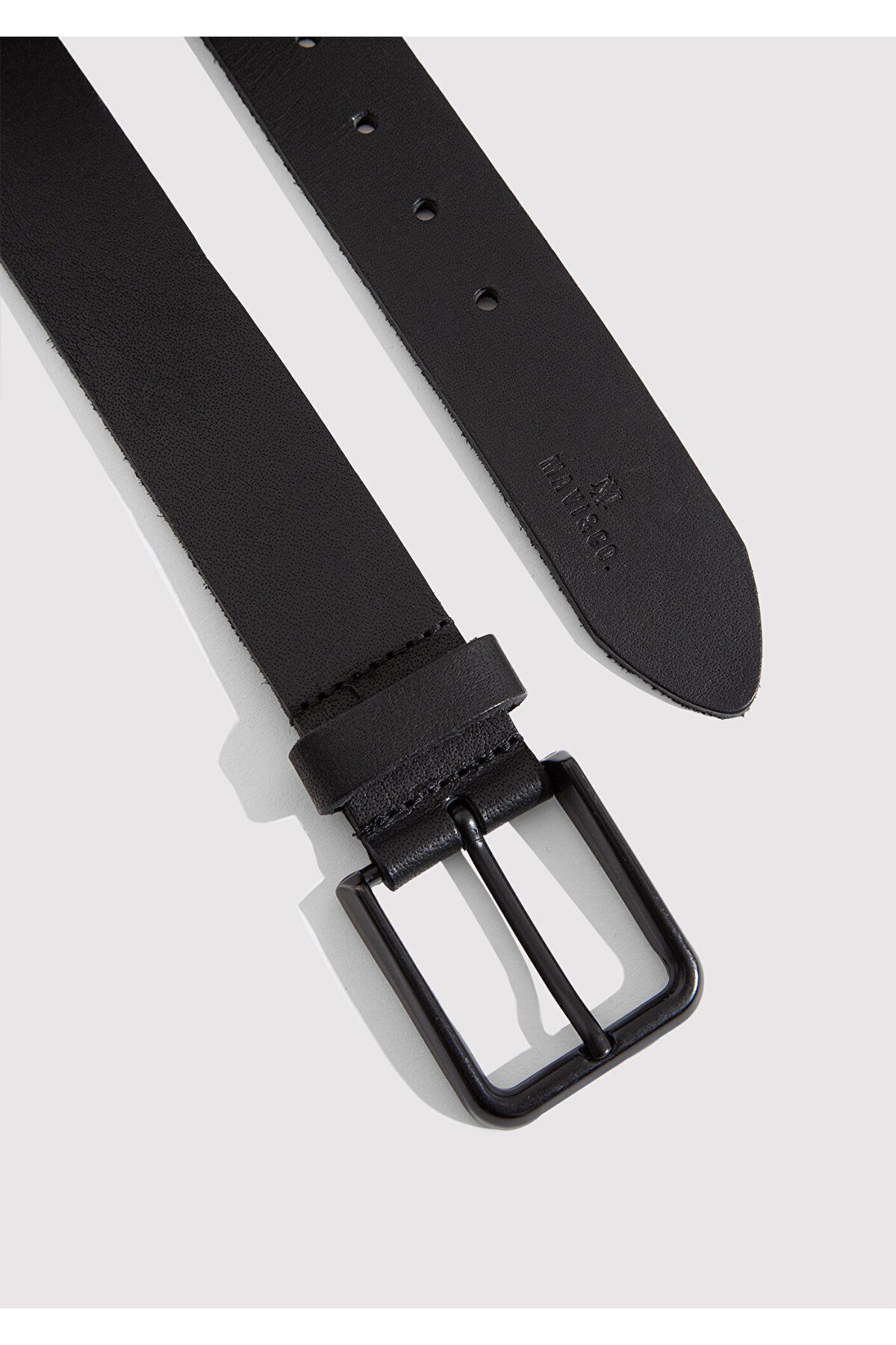 Mavi-Black Leather Belt 092495-900 3