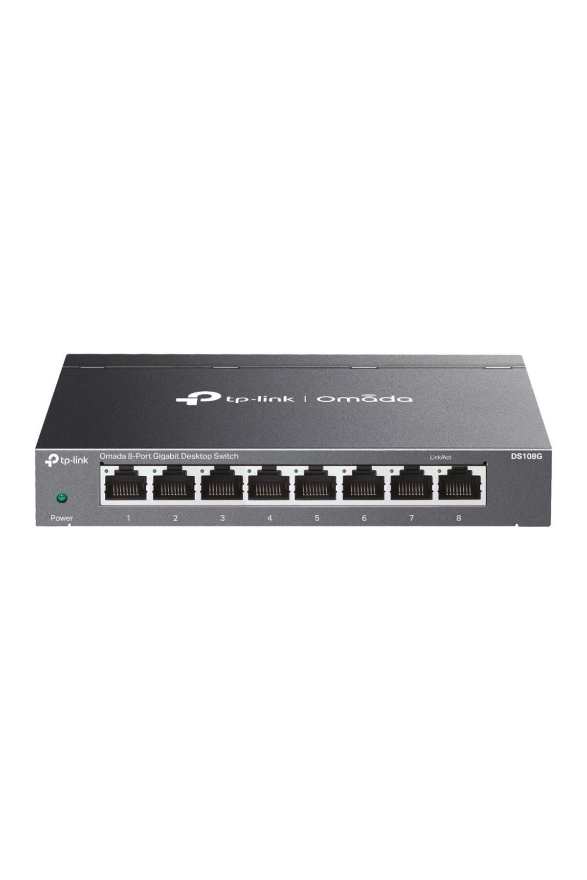 Vobotek Teknoloji Omada -Link DS108G 8 Port 10-100-1000 Mbps Switch Çelik Kasa Rack Mount