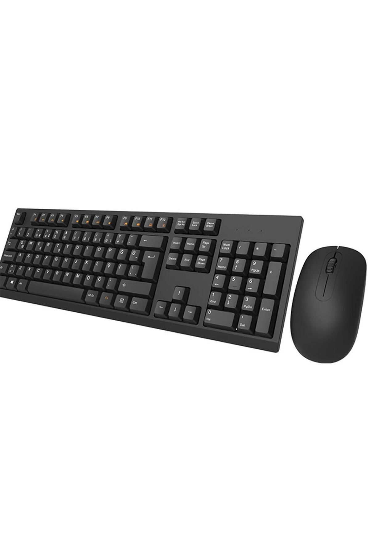 Vobotek Teknoloji KM-2510 Siyah Kablosuz Q Multimedia Klavye + Mouse Set