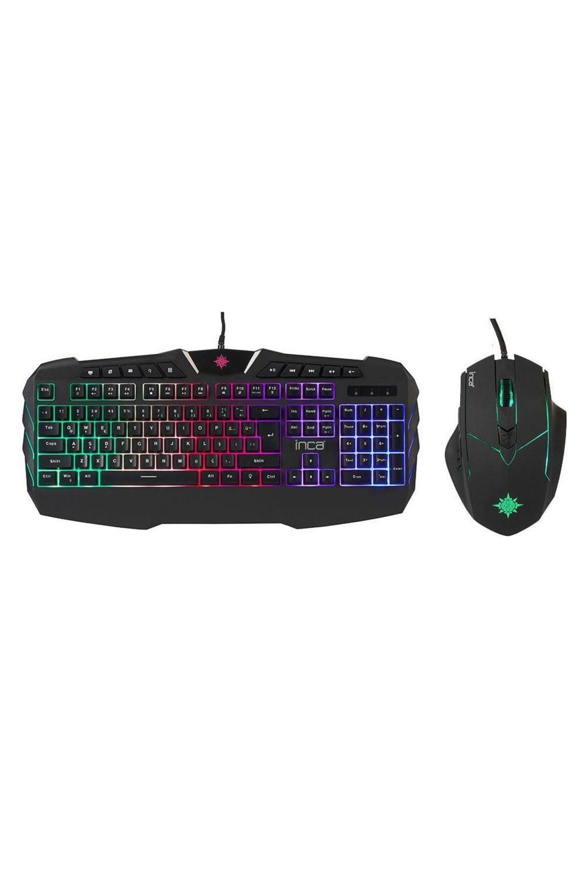 Vobotek Teknoloji INCA IKG-310 Ruthless Rainbow Efect Gaming Klavye Mouse Set