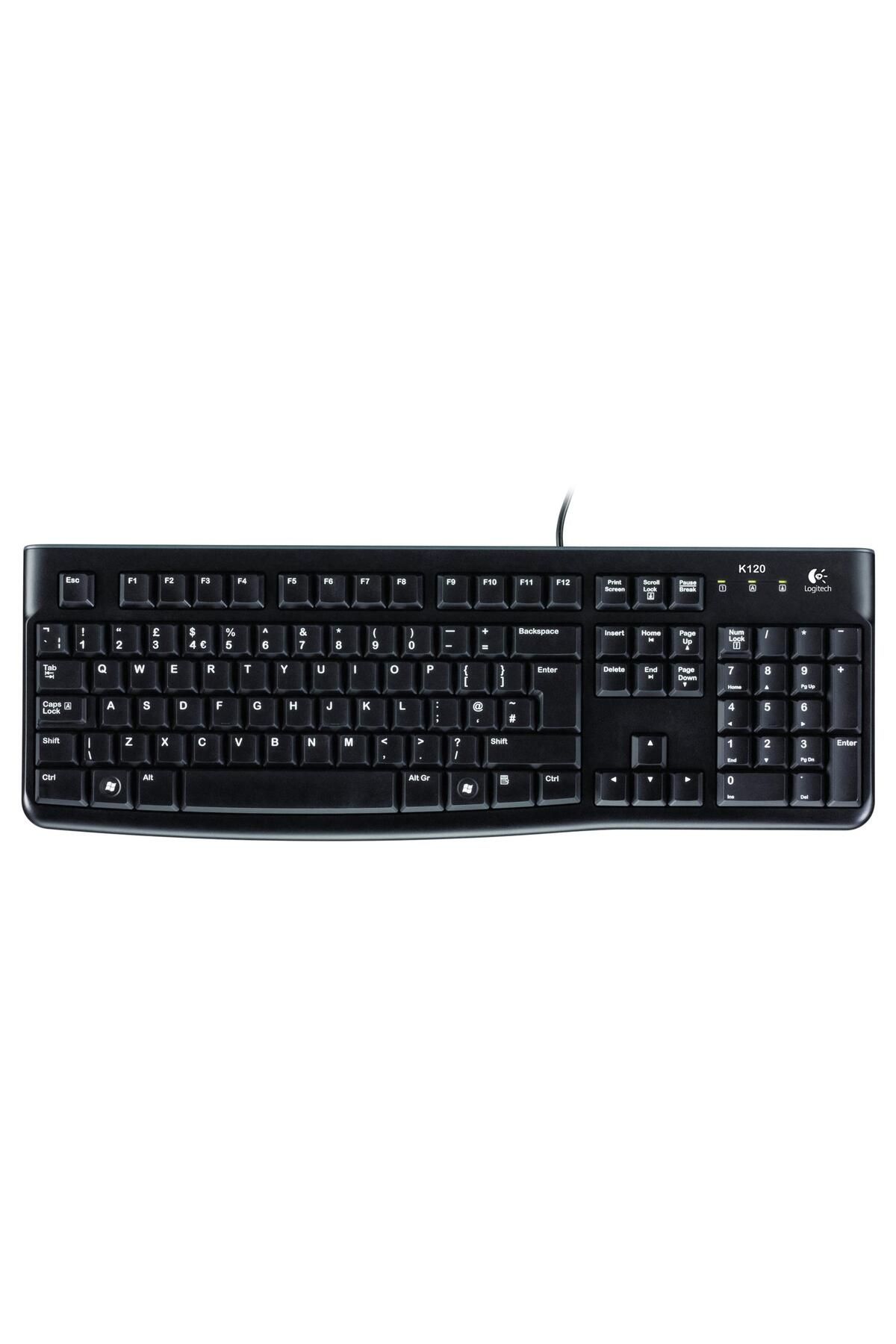 BLS STORE Logitech 920-002505 K120 Q Usb Siyah Kablolu Klavye