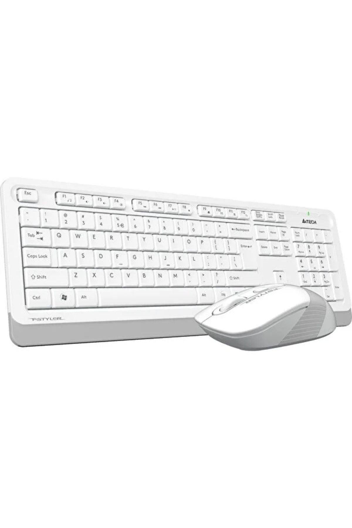 A4 Tech-Fg1010 Wireless White Q Keyboard Mouse Set 1