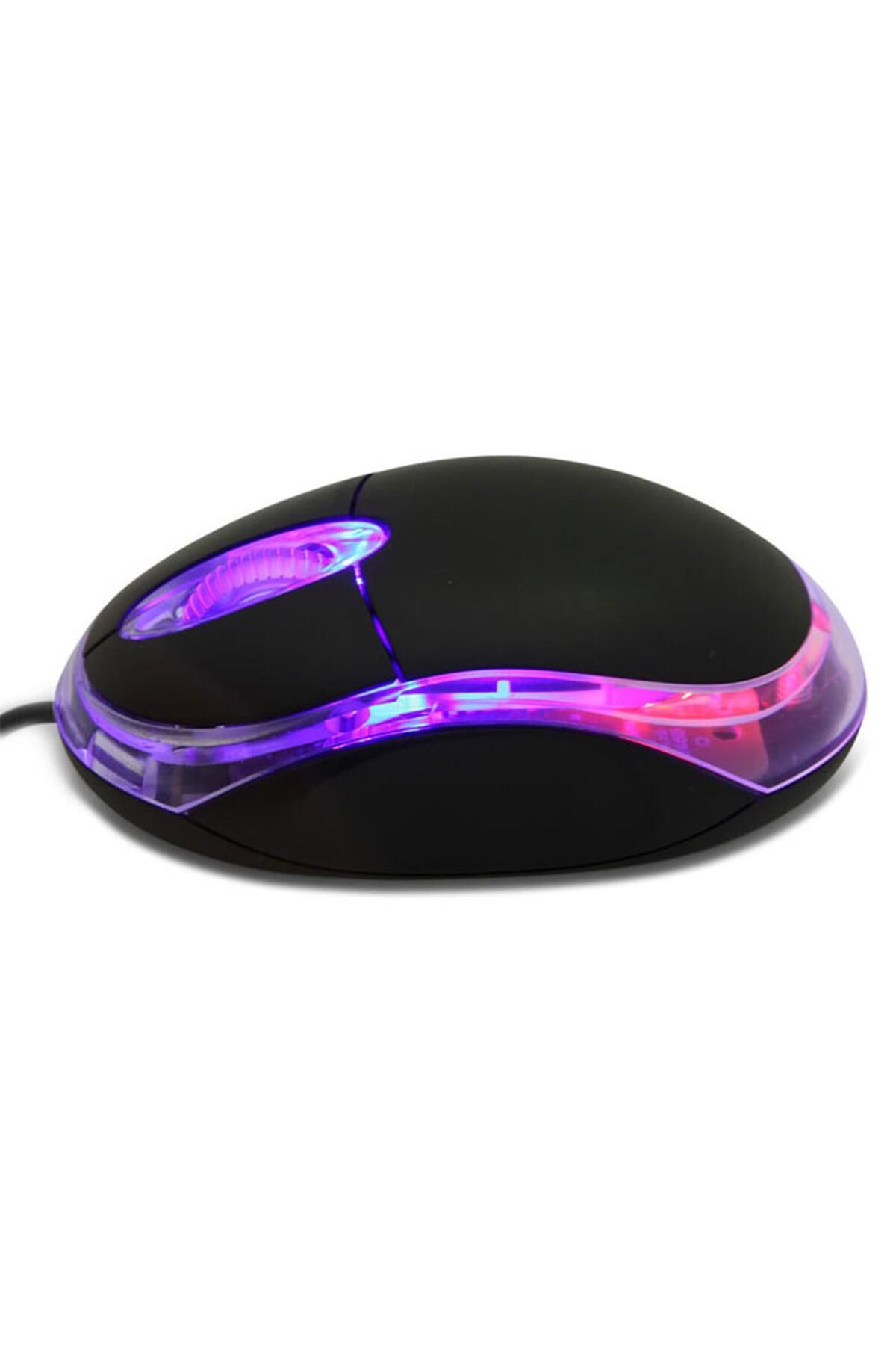 Vobotek Teknoloji KM-6809 Usb Siyah Işıklı Optik Mouse