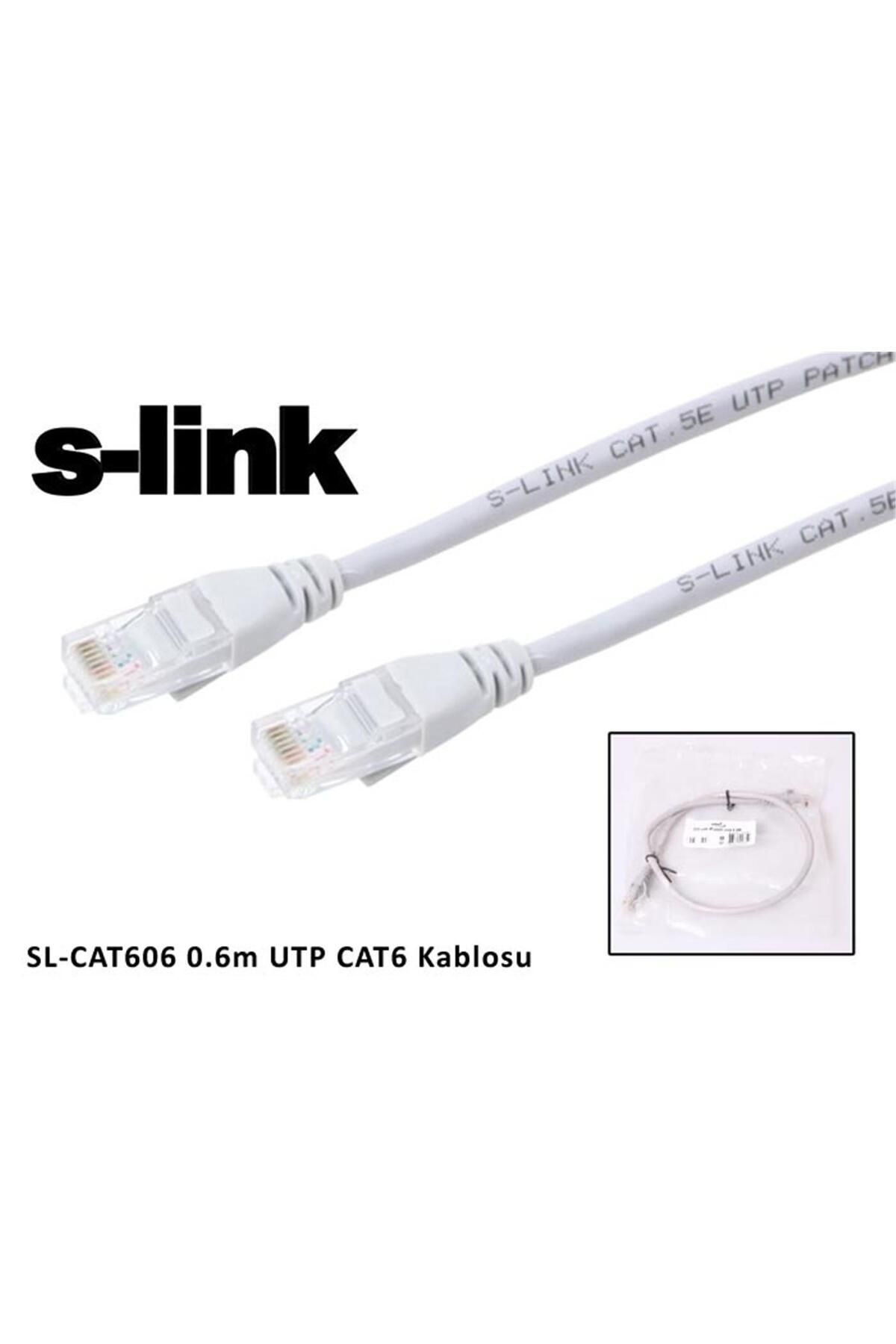 BLS STORE S-link SL-CAT606 cat6 0.60mt Gri Utp Patch Kablo