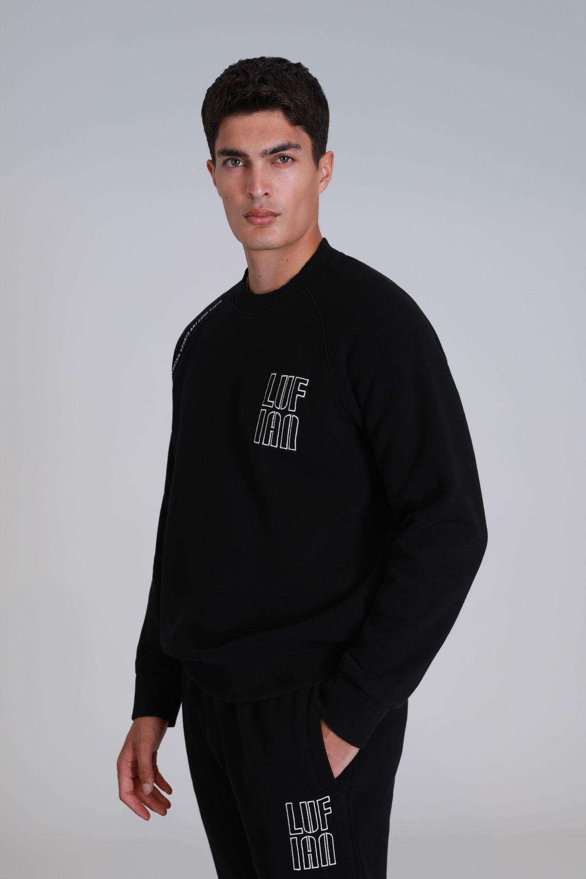 sweatshirt hommes diego noir
