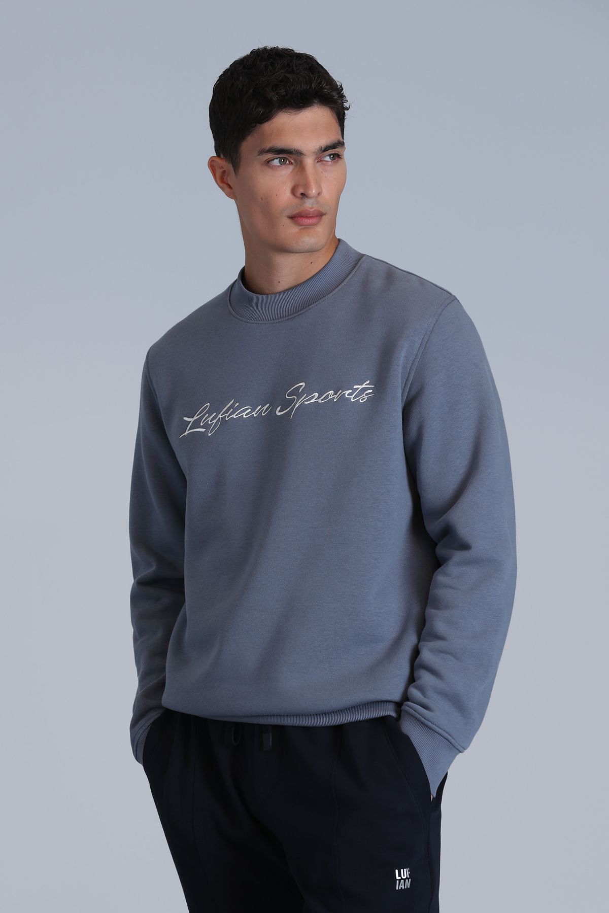 Lufian-Men's Sweatshirt - Loved Dark Blue 5