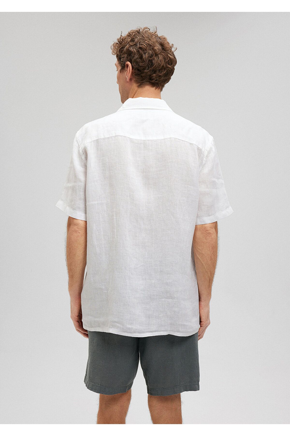 Mavi-Linen Regular Fit White Shirt -0210830-620 4