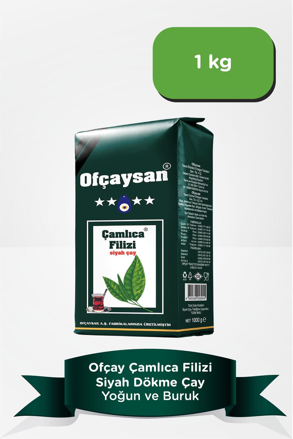 Ofçay San Çamlıca Filizi Dökme Siyah Çay 1000gr