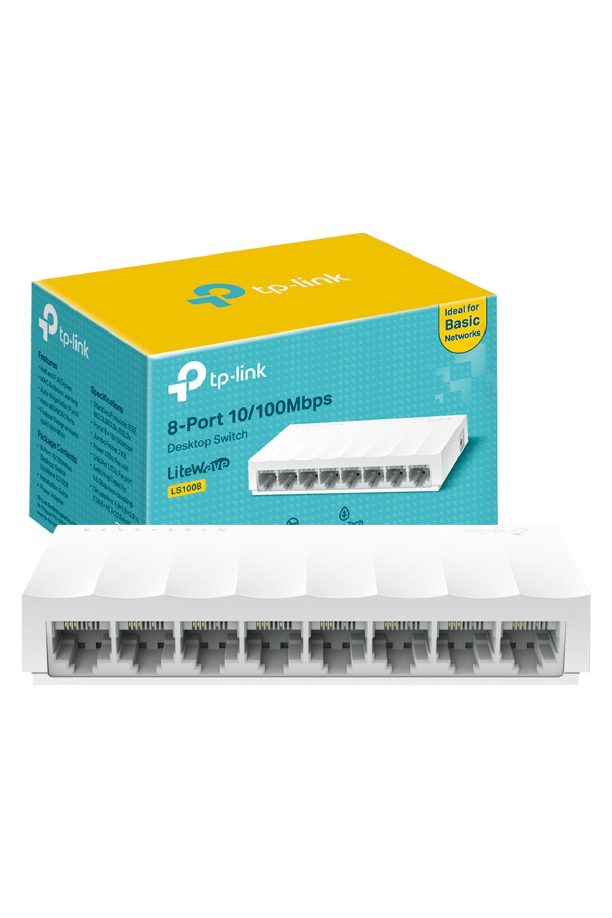 Home 8 PORT 10/100 MBPS ETHERNET SWITCH LS1008 (4835)