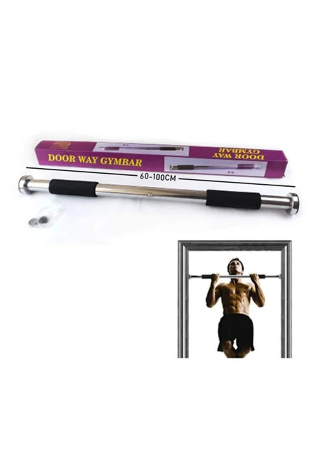 Qirora KISA 62-100CM BARFİX DOOR WAY GYM BAR KAPI 100KG (4614)