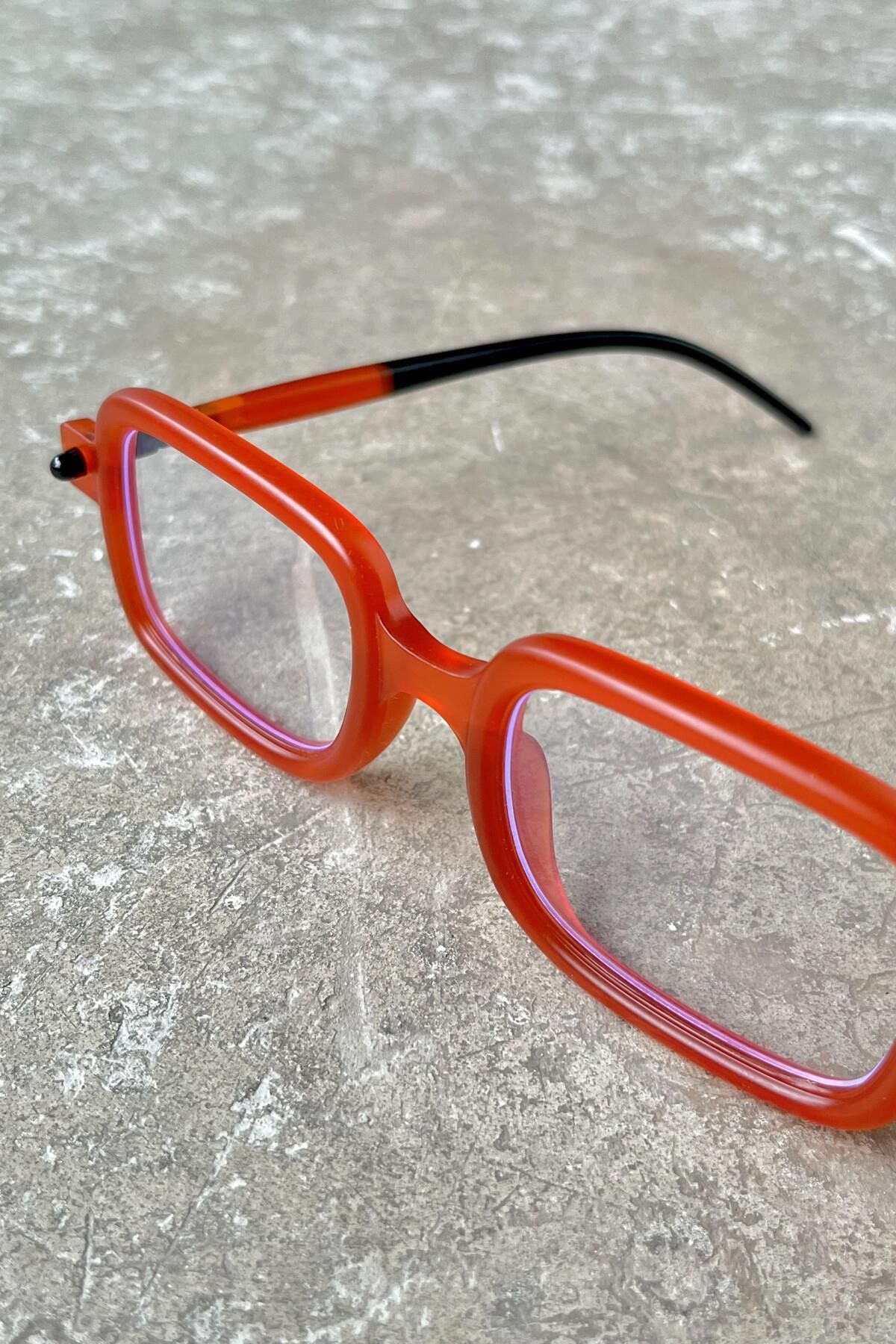 FALAN EYEWEAR-Tinto Women's - Orange-Transparent Blue Block Glasses 7