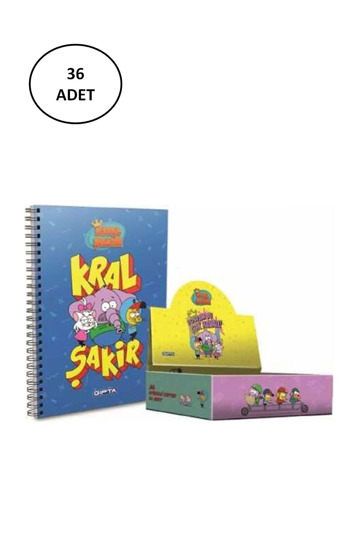 biltekno Gıpta Kral Şakir Spiralli A6 Karton Kapaklı Defter Stand