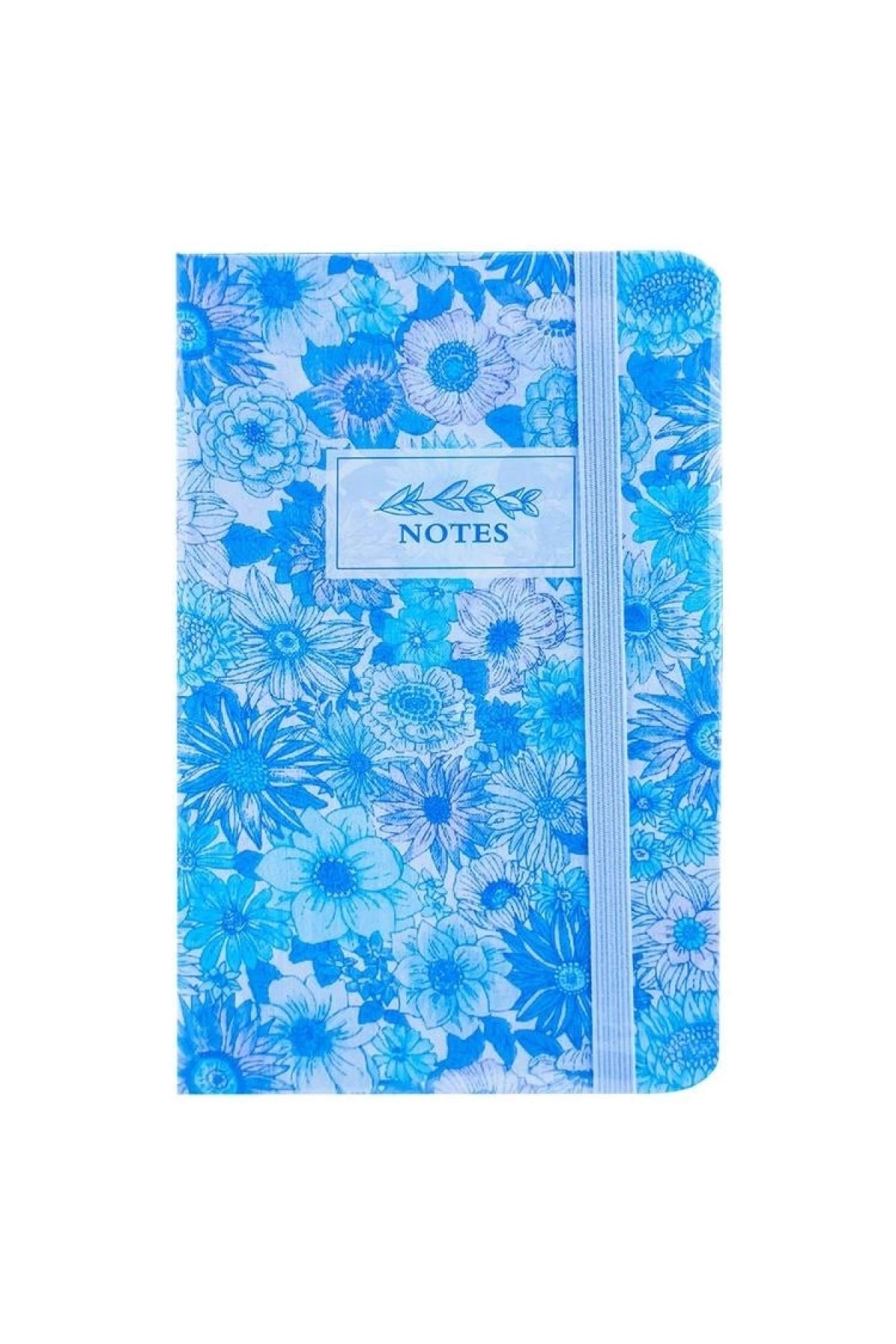 Mikro-A7-02 Micro Striped Flower Pattern 80YP Notepad 3