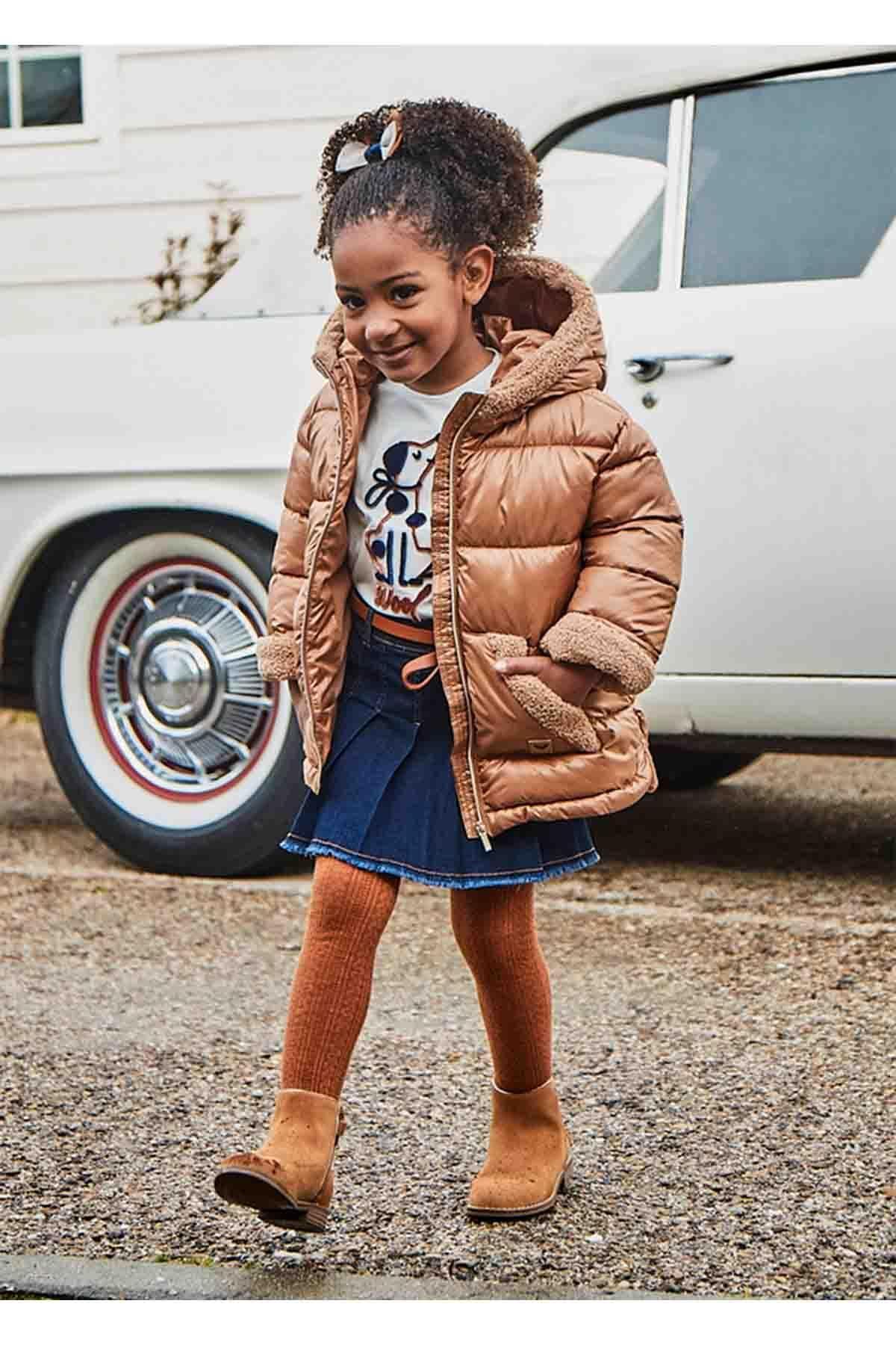 MAYORAL-Winter Girl's Belted Denim Skirt 3