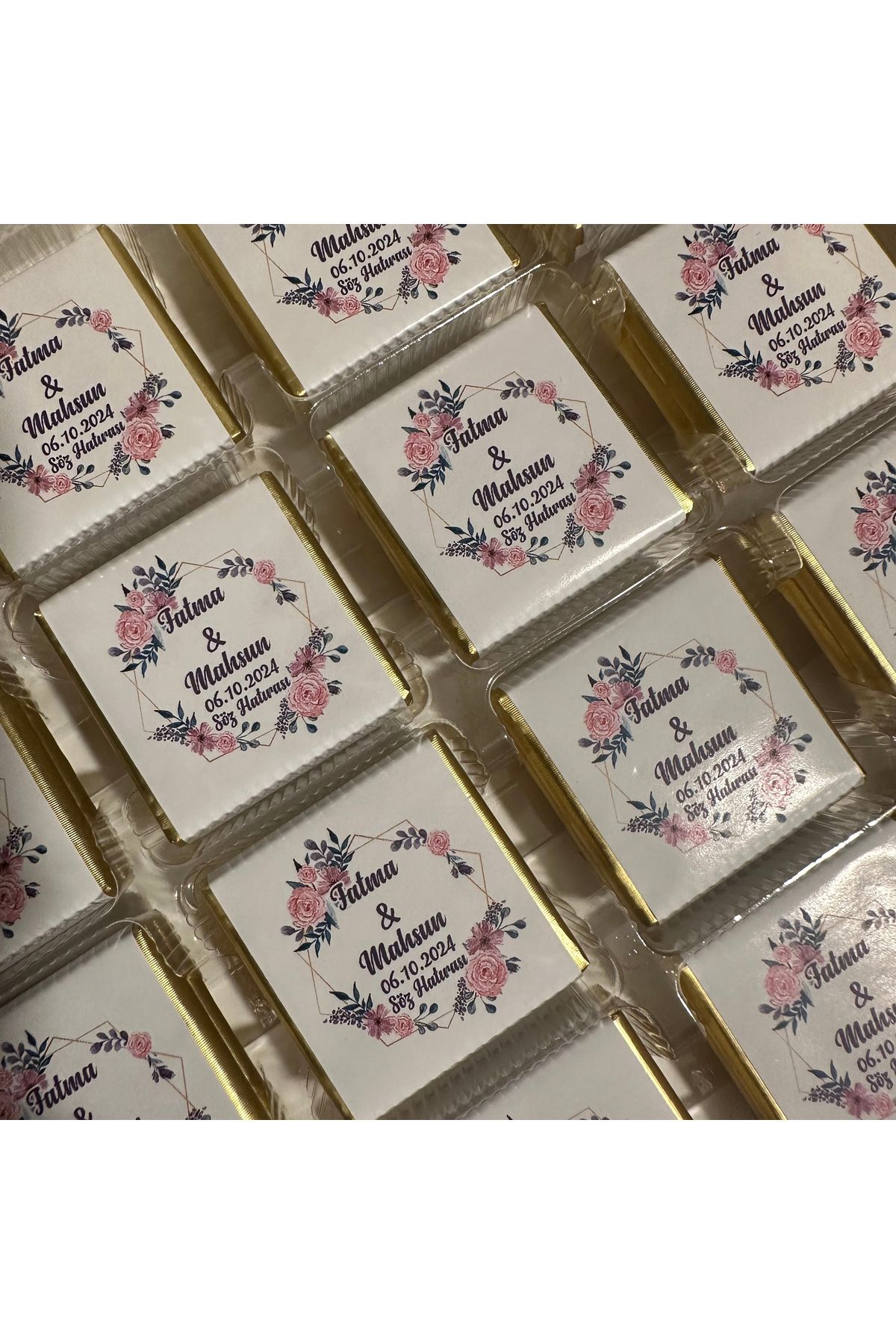 Blackeye Chocolate Söz Nişan Nikah Kız İsteme Çikolata Etiketi (100 Adet Etiket)