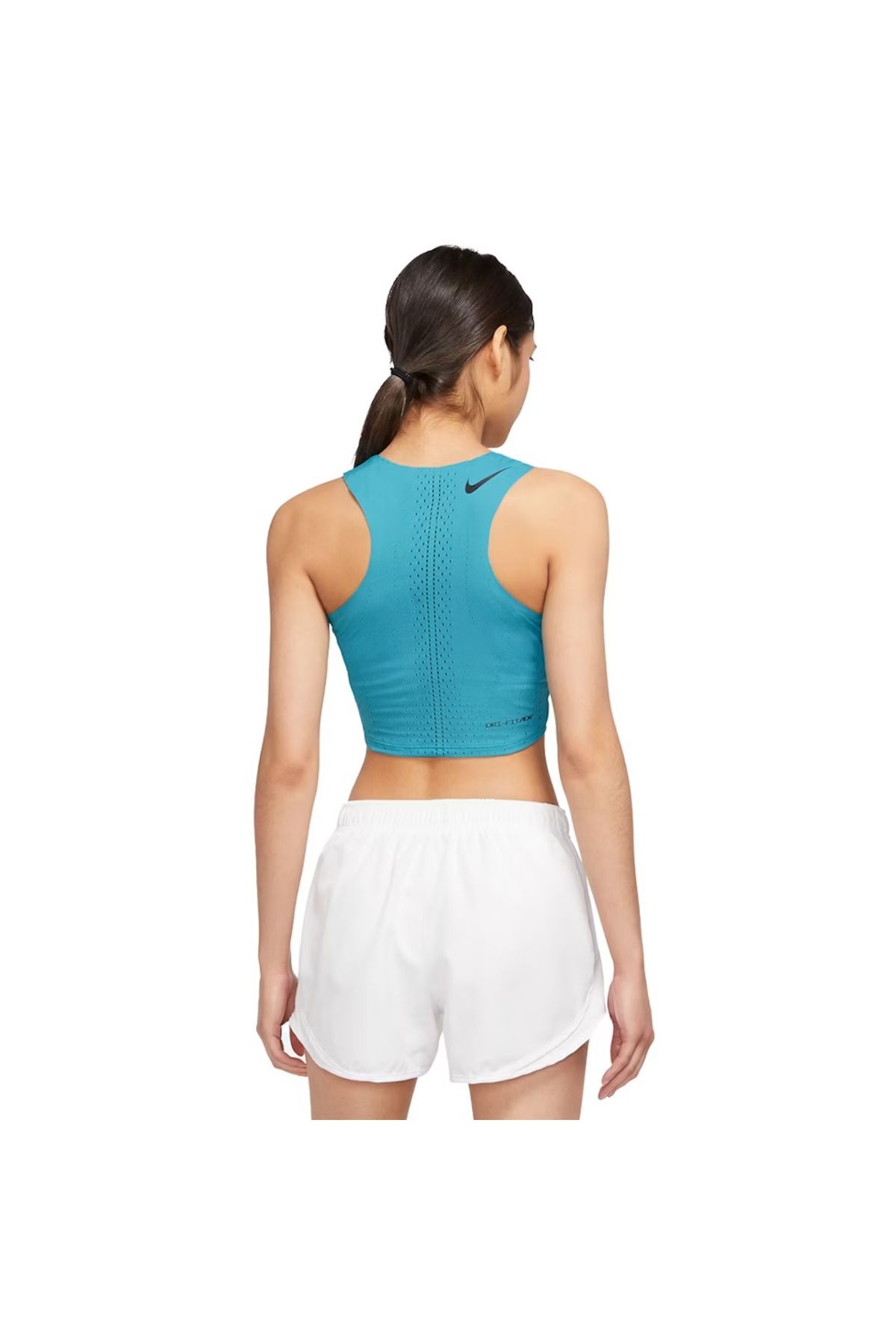 Nike-Dri-Fit Adv Aeroswift Women's Blue Running Tank Top 5