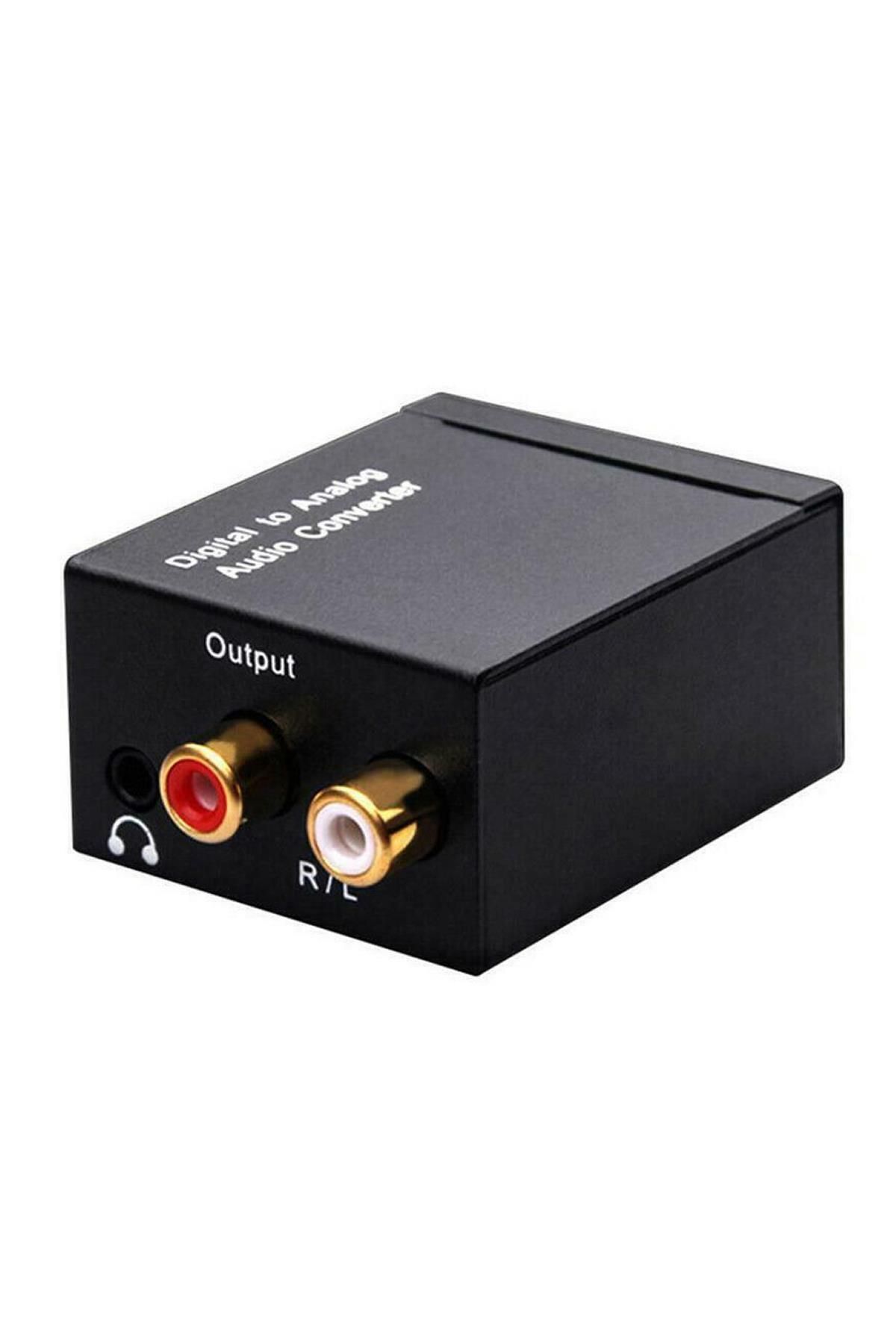 MAXGO 2161 Dijital To Analog 3.5mm Optik Ses Tos Çevirici Dönüştürücü Adaptör