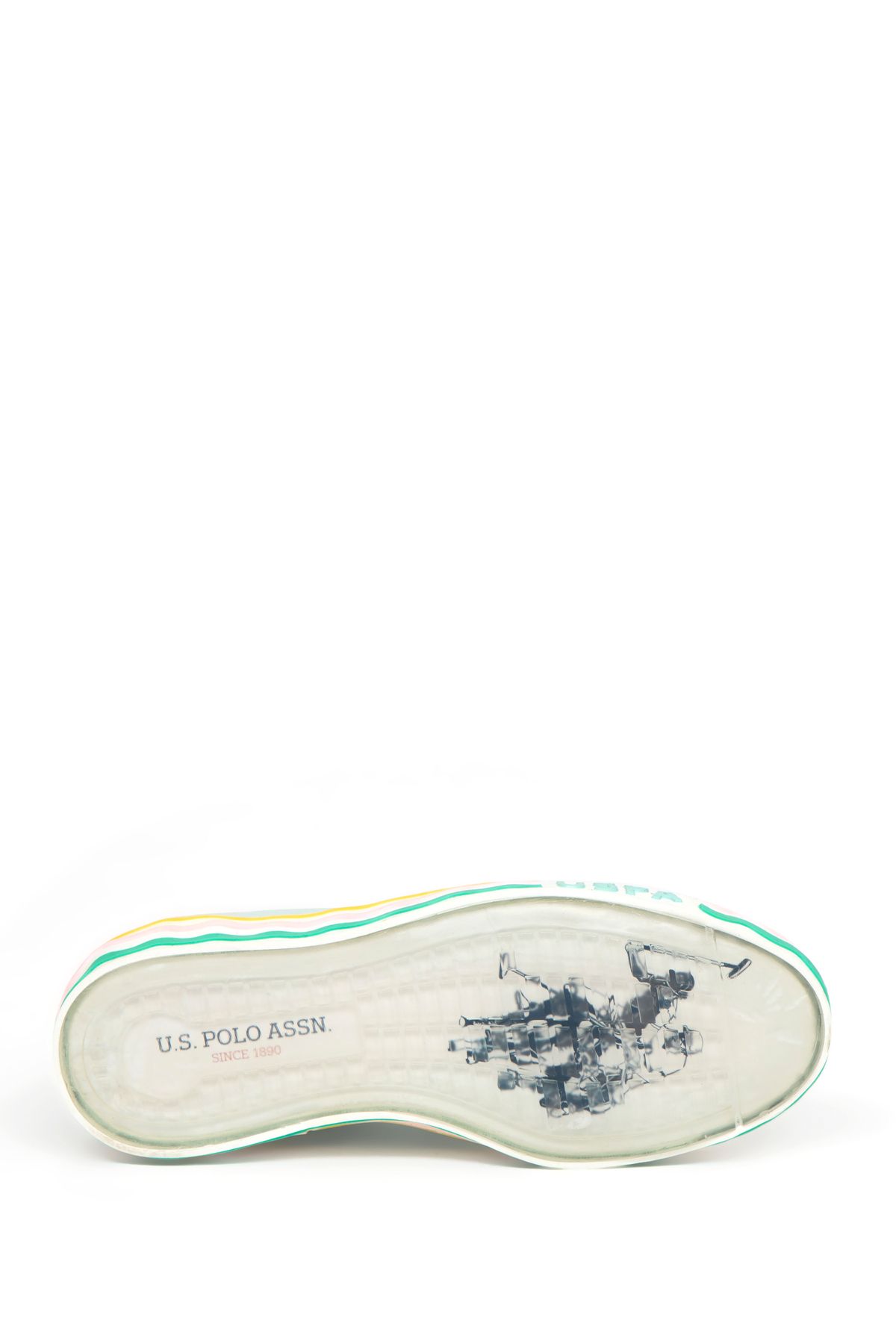 اسنیکر سبز زنانه کفش ورزشی آبی VR083 U.S. Polo Assn.