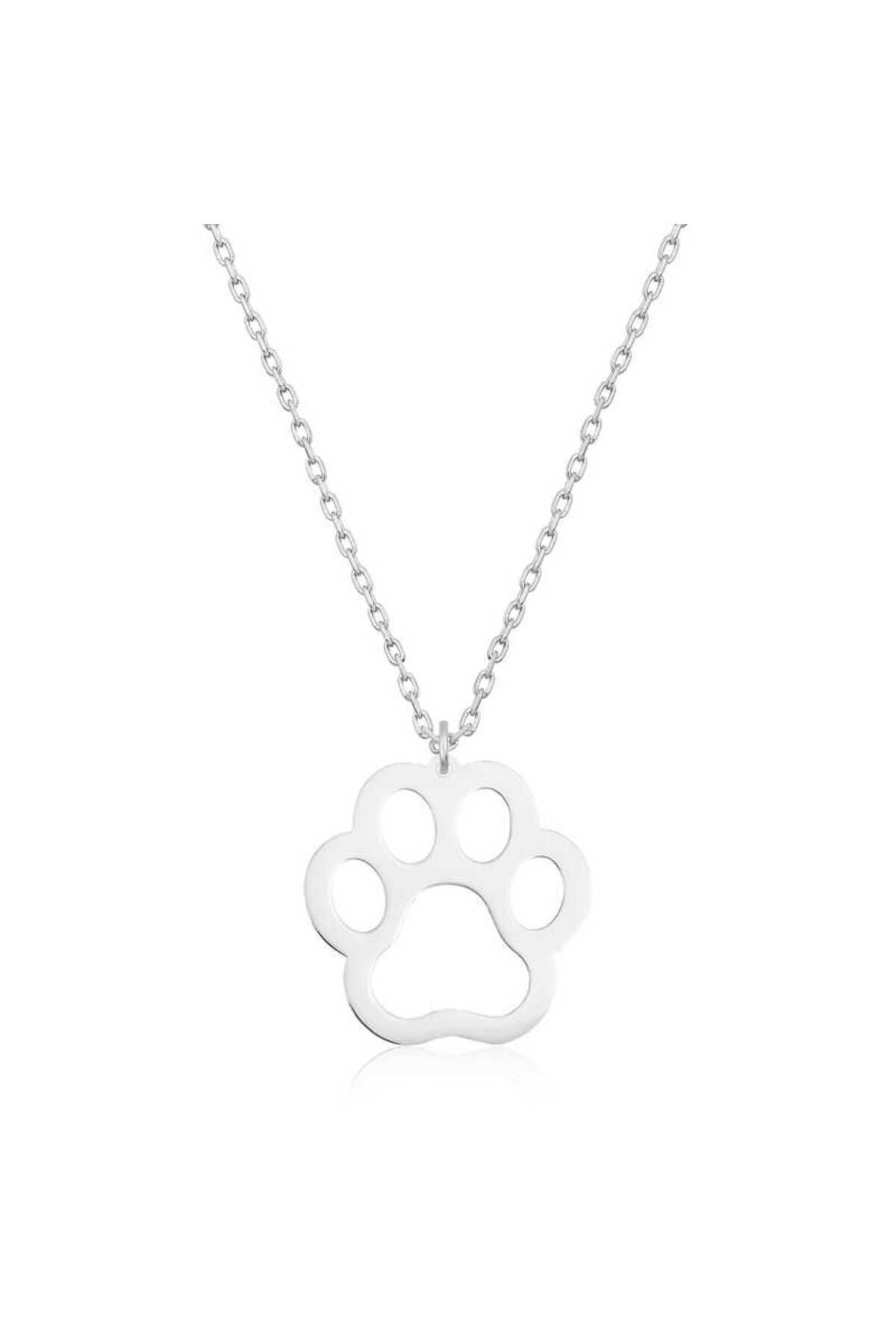 SANSERA 925 Ayar Gümüş Köpek Patisi Kadın Gümüş Kolye