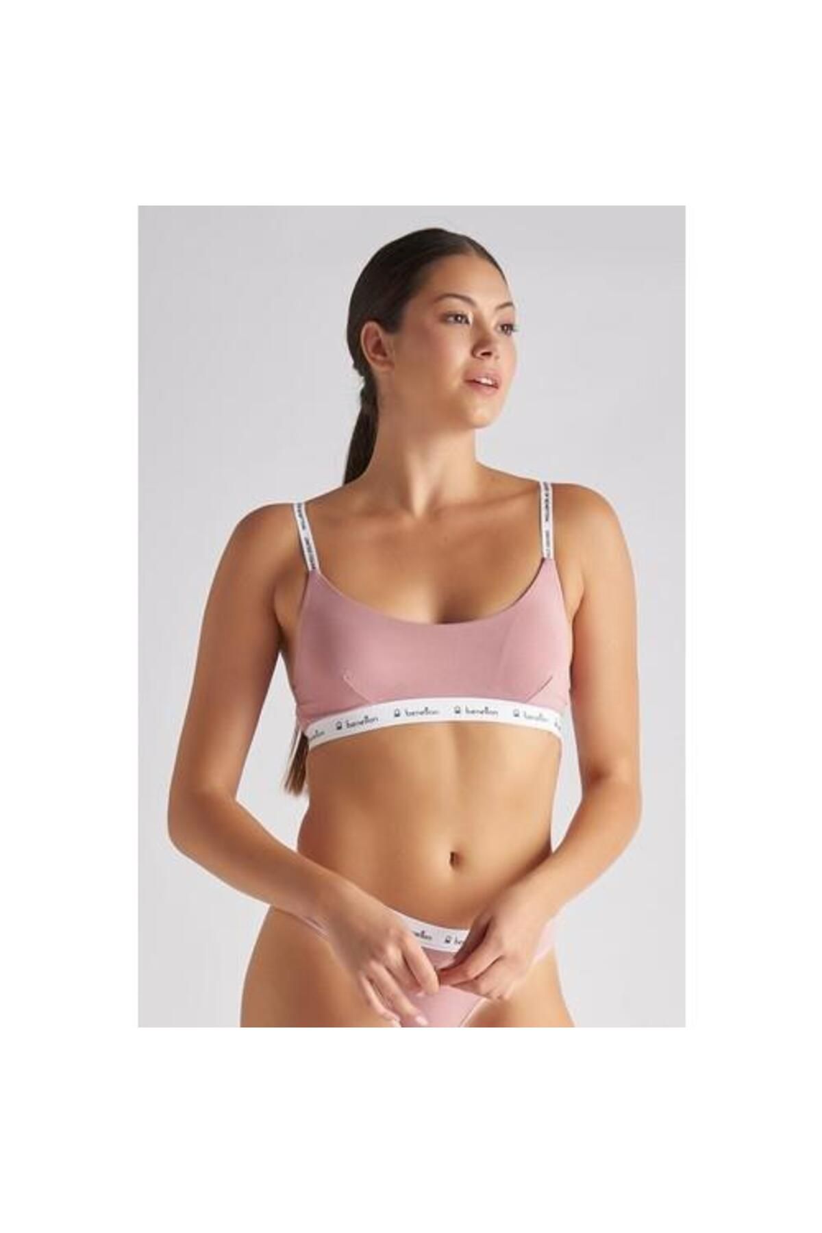 Benetton-Bra - Pink - Plain 1