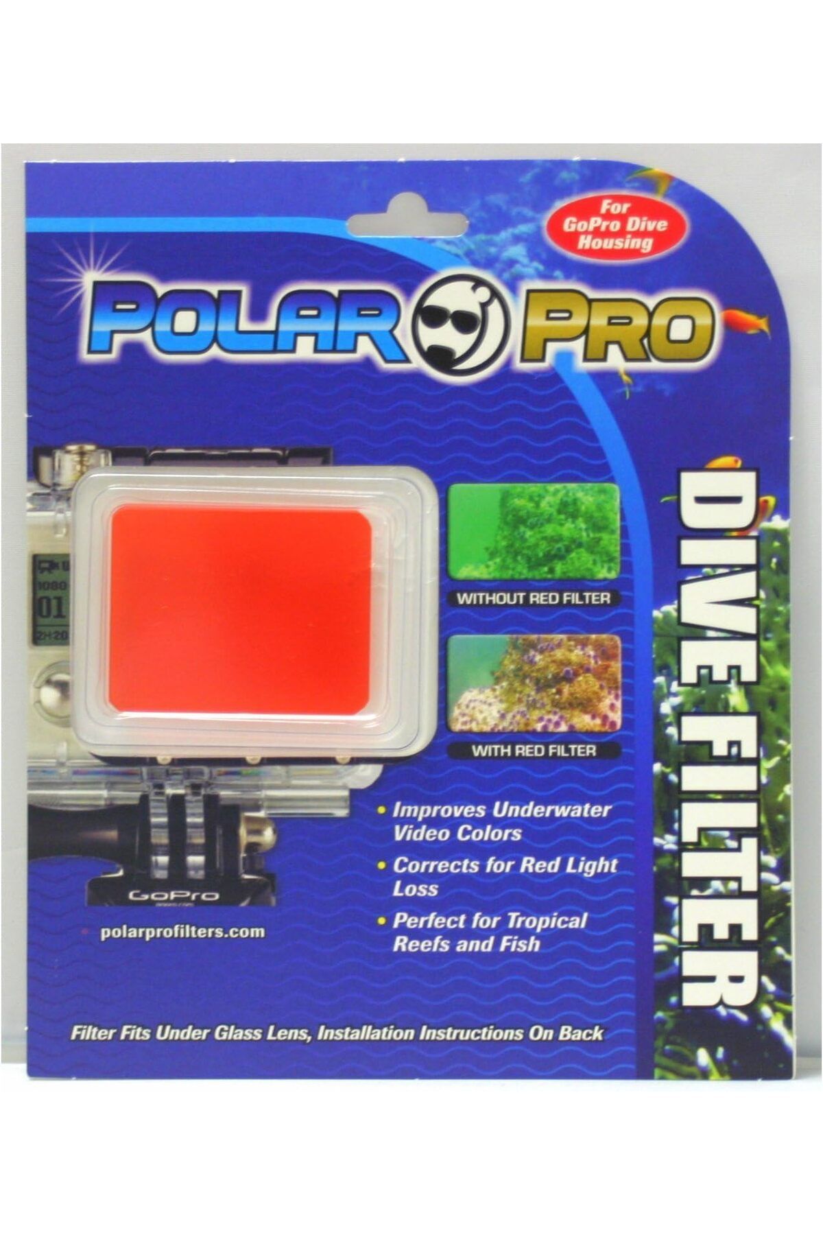 NcK PolarPro Kırmızı Dive Housing 60MT Filtre