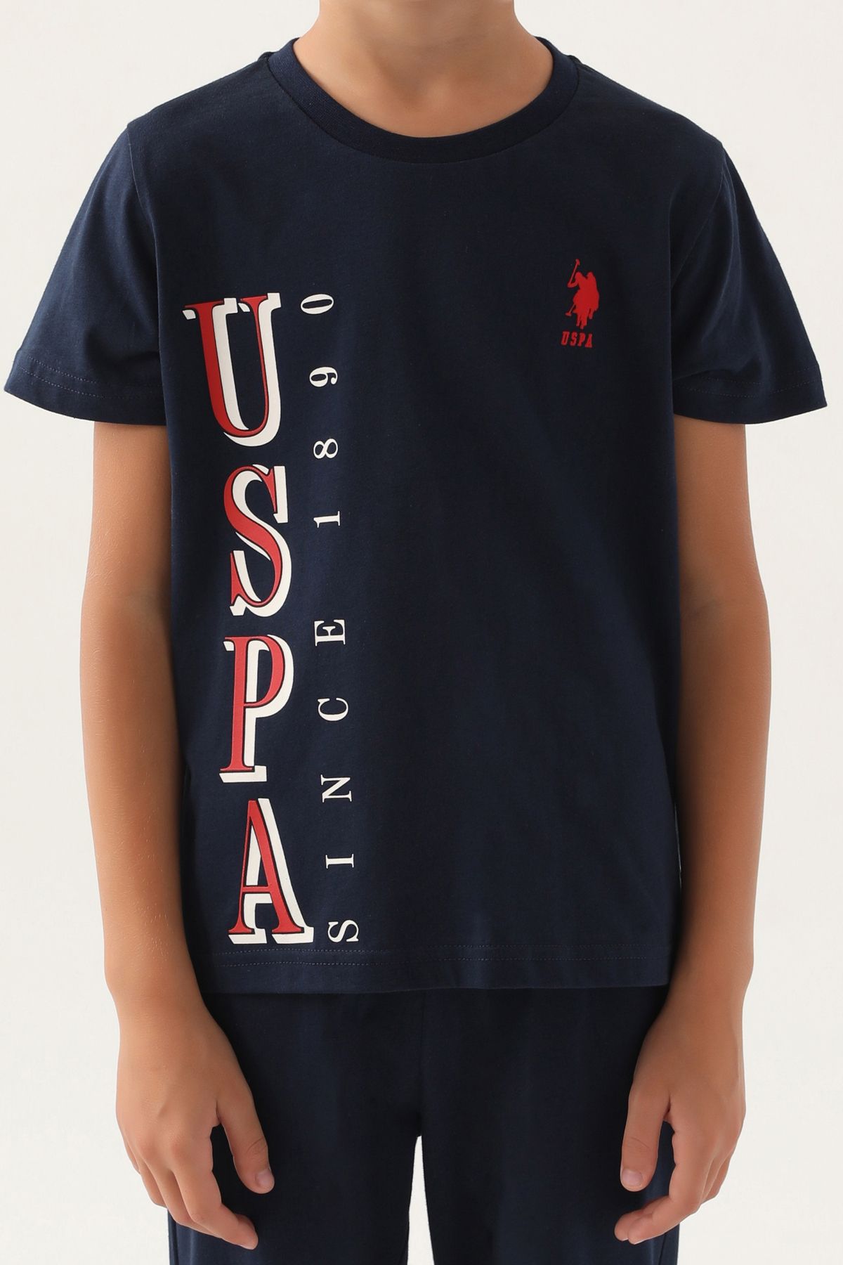 U.S. Polo Assn.-طقم بيجامة للأولاد باللون الأزرق الداكن 50291593 -vr033 5