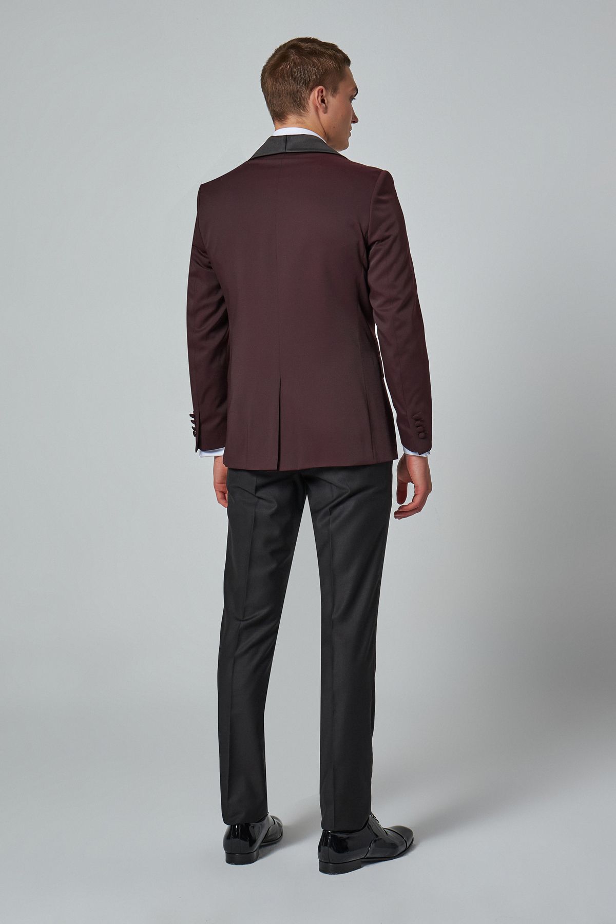 اسموکینگ قرمز مردانه SLIM FIT الگوی نظافت و لباس تیم D'S Damat
