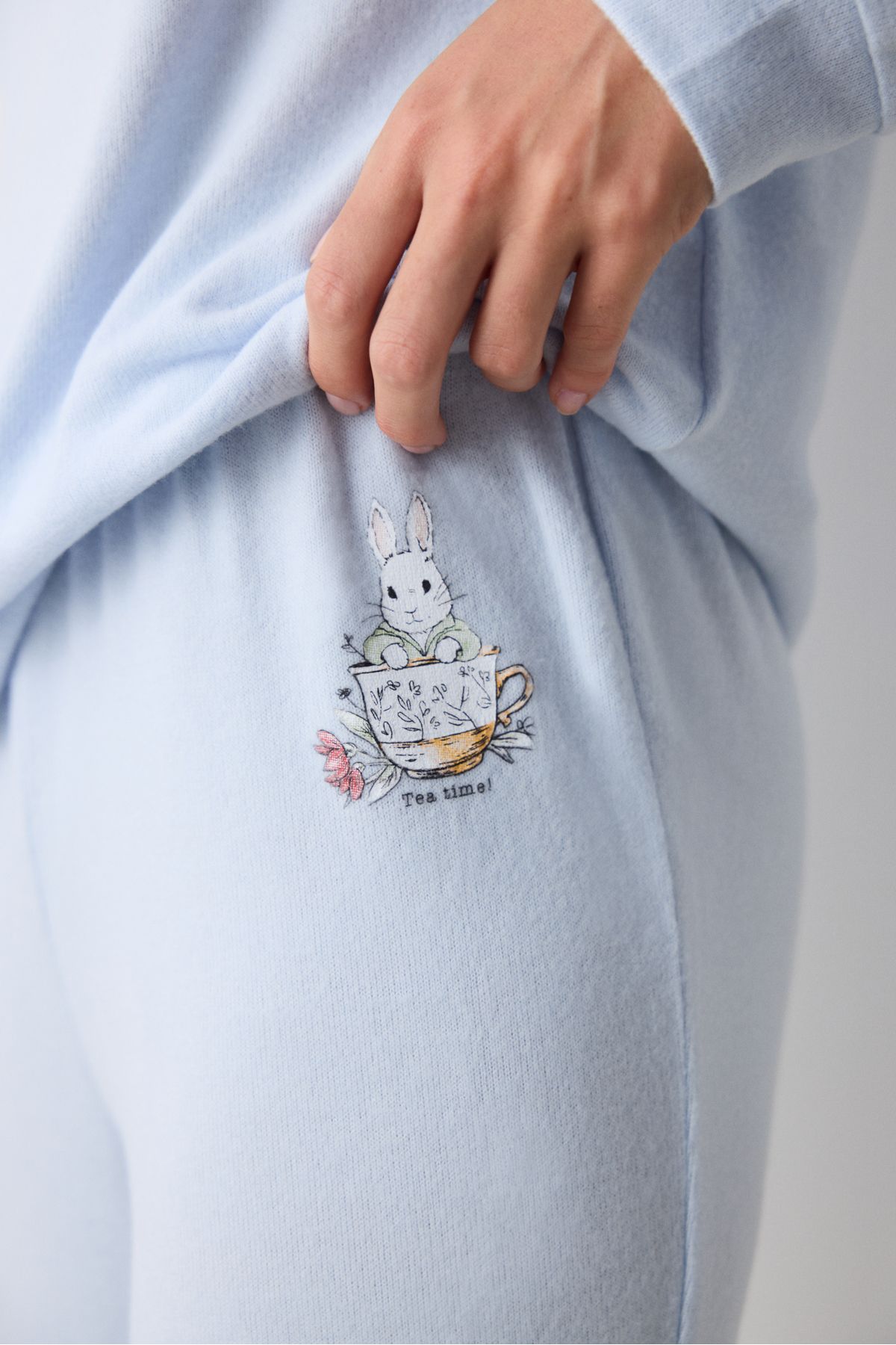 Penti-Set de pijamale pantaloni albastru deschis Lazy Weekend 4