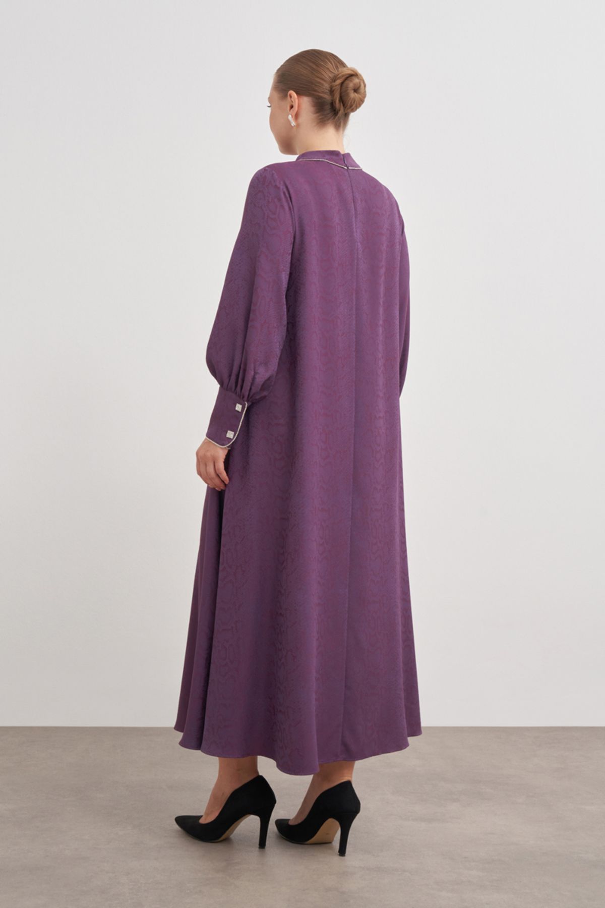 Aker-Modest Dress - Purple - Basic 6