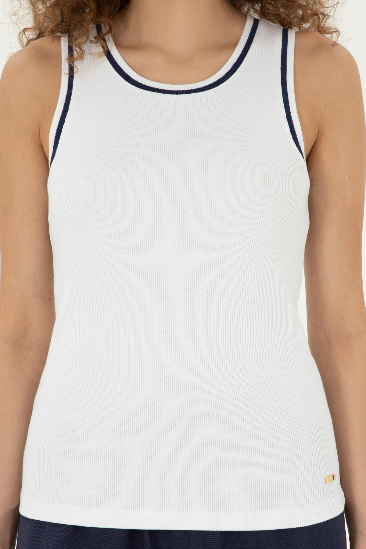 U.S. Polo Assn. Kadın Beyaz Tişört 50296145-VR013 görsel 6