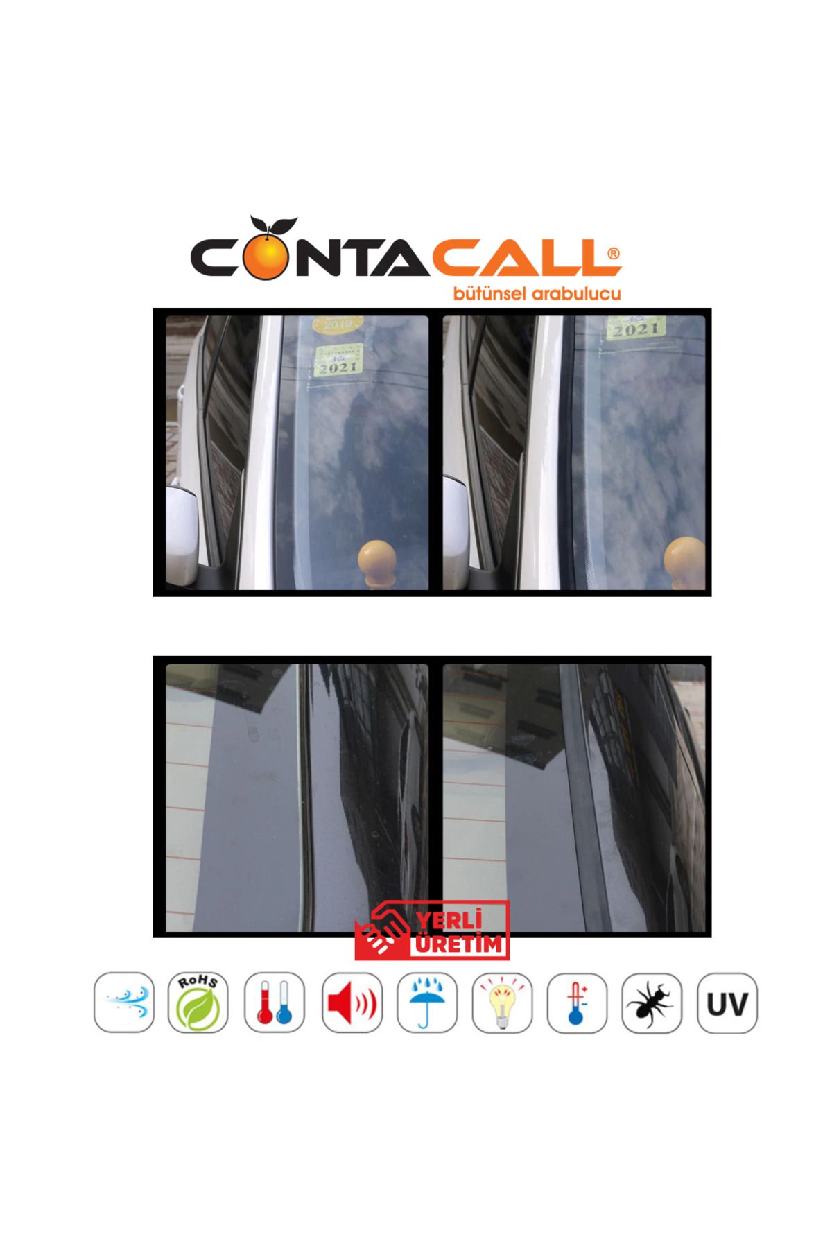 CONTACALL Üniversal Oto Kenar Fitilleri Ön Arka Cam Ve Sunroof Fitili 5 Metre