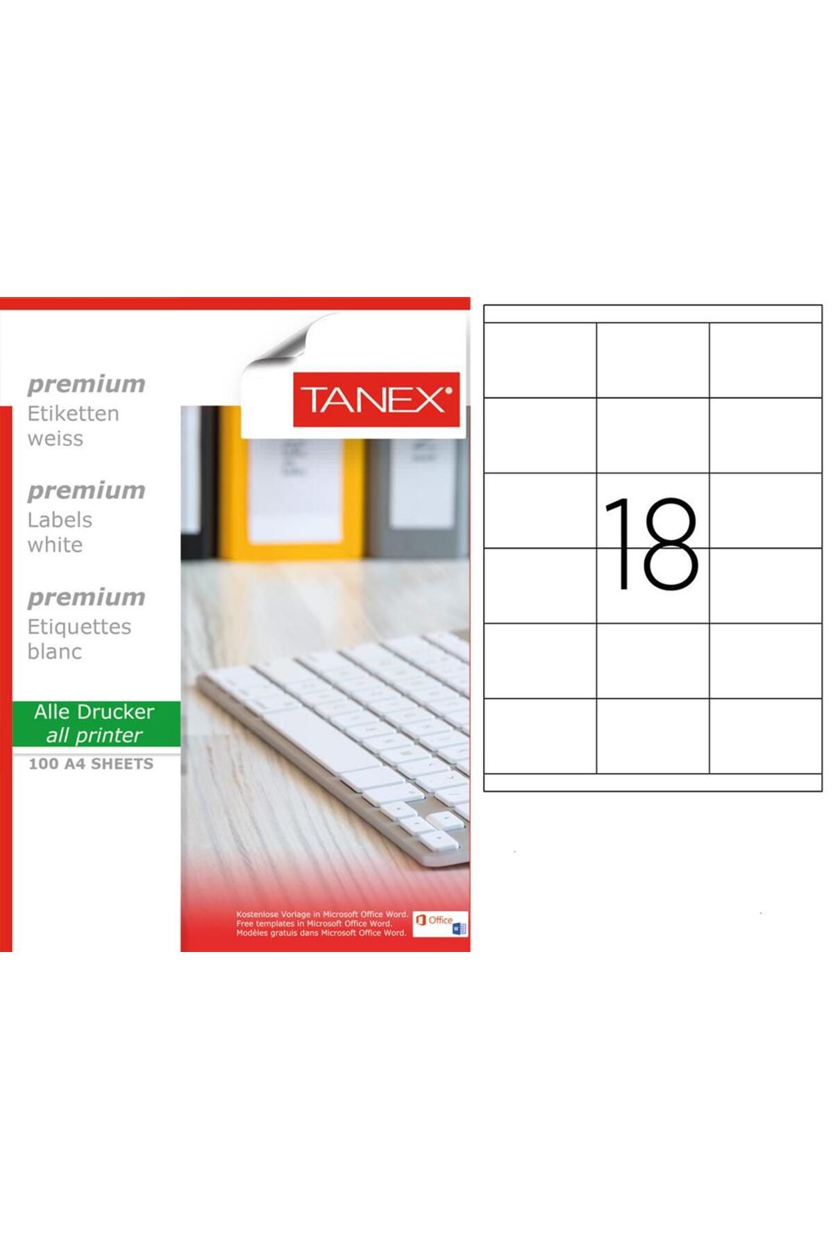 Tanex Etichetă Laser Tw-2518 70x45mm - One Size