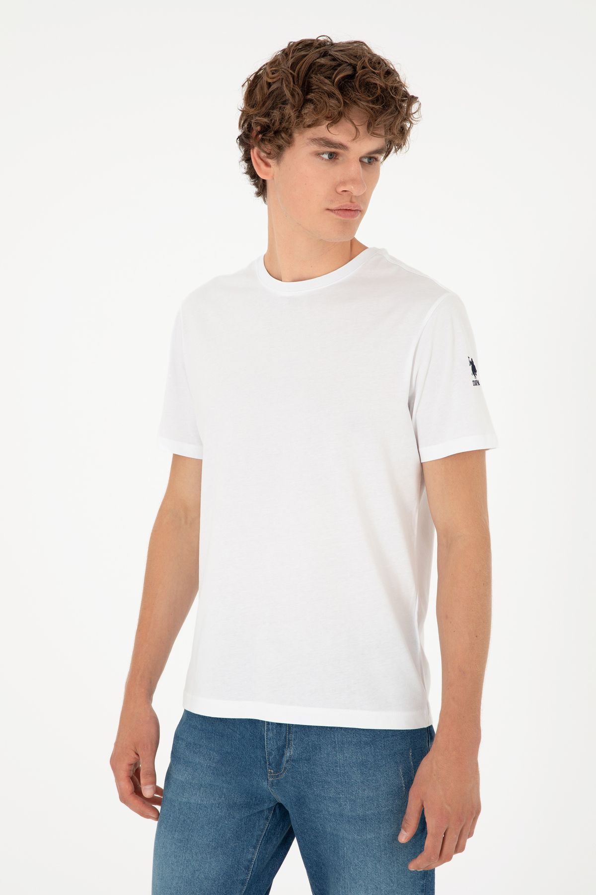 تی شرت سفید مردانه تیشرت اورجینال U.S. Polo Assn.