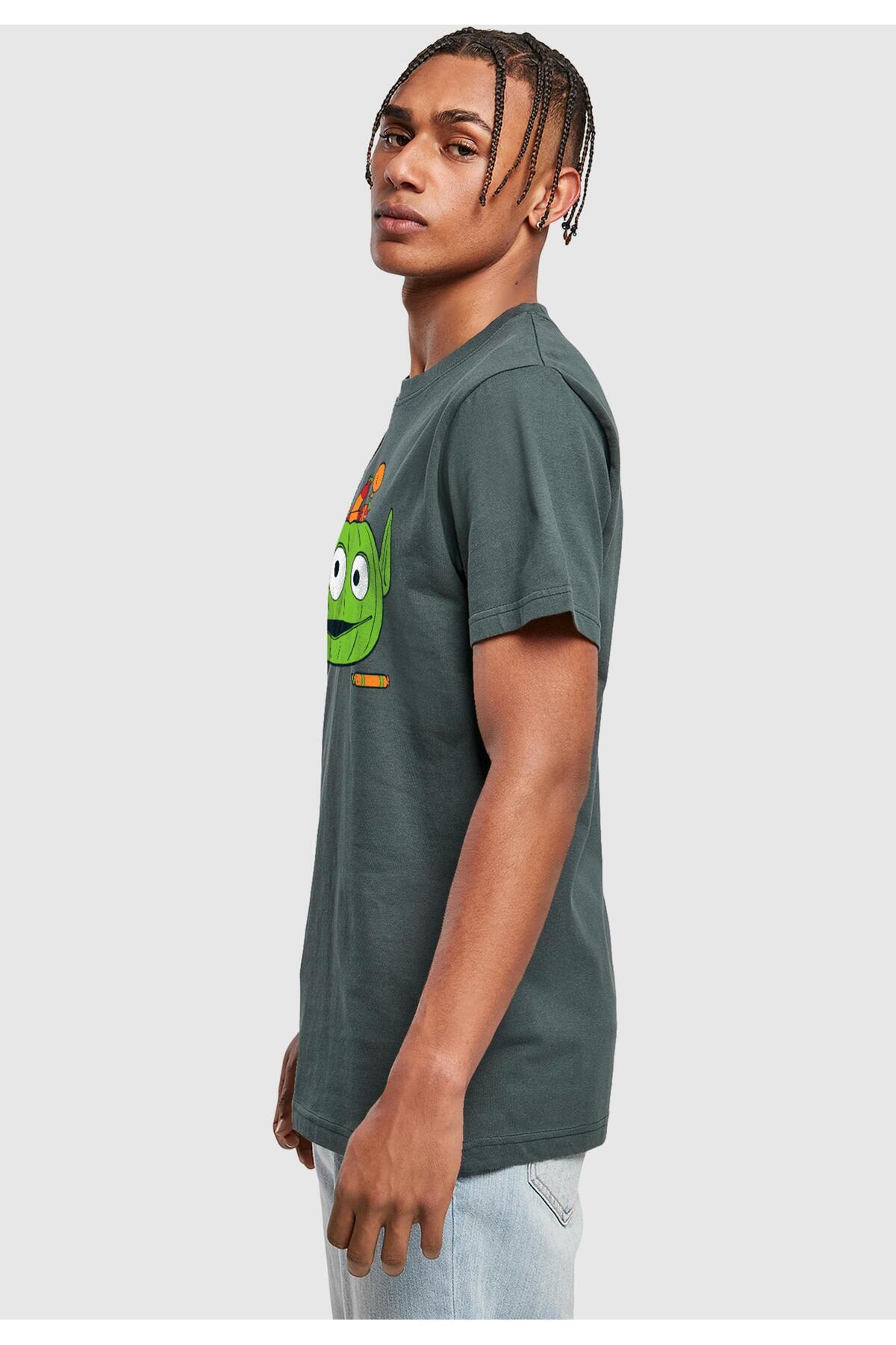 ABSOLUTE CULT-Toy Story - Alien Halloween Pumpkin Basket T-shirt 4