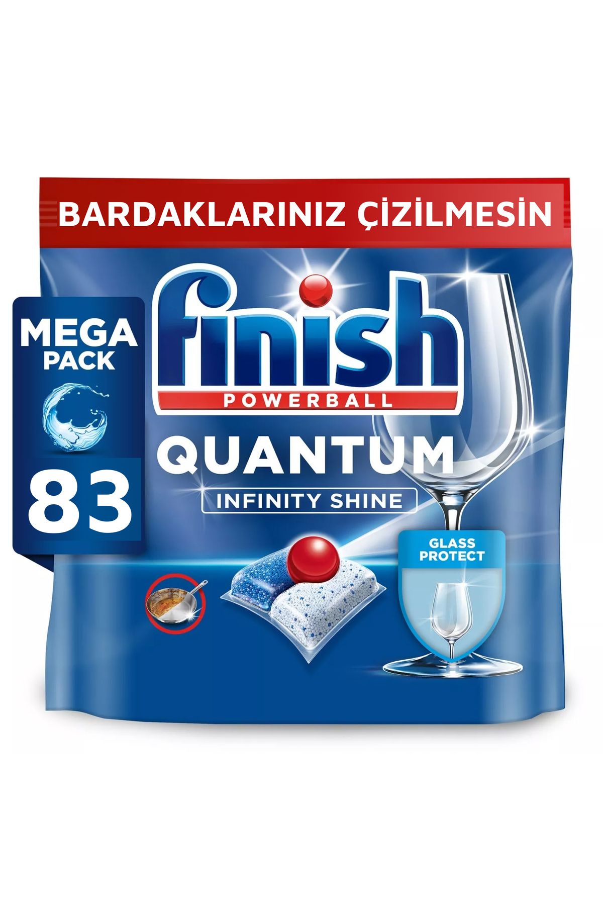 Finish Quantum Infinity Shine 83 Kapsül Bulaşık Makinesi Deterjanı Tableti