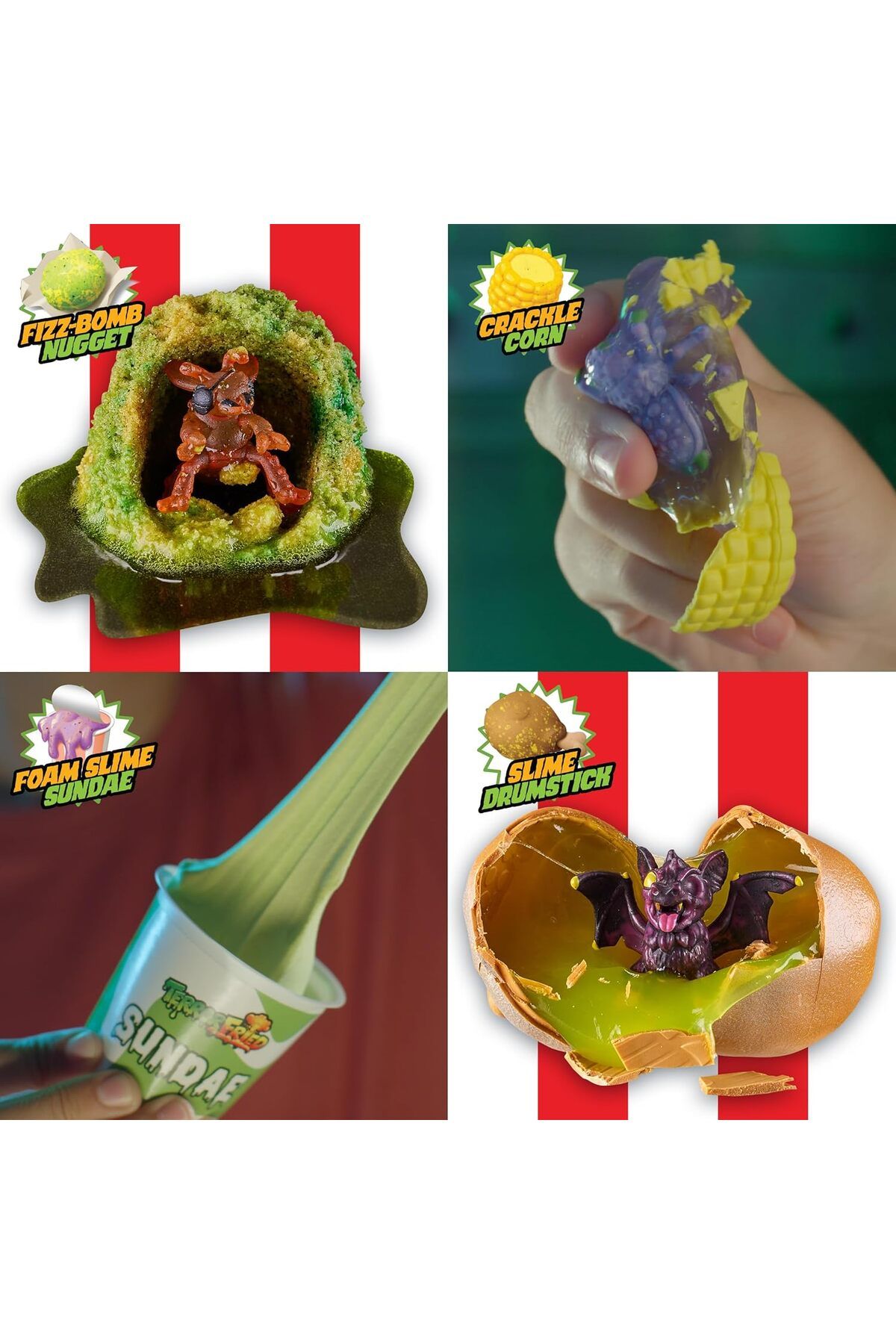 Terror Fried-Bucket, When Fast Food Goes Bad, Gross collectables with Slime, Boys Aged 4+ 7