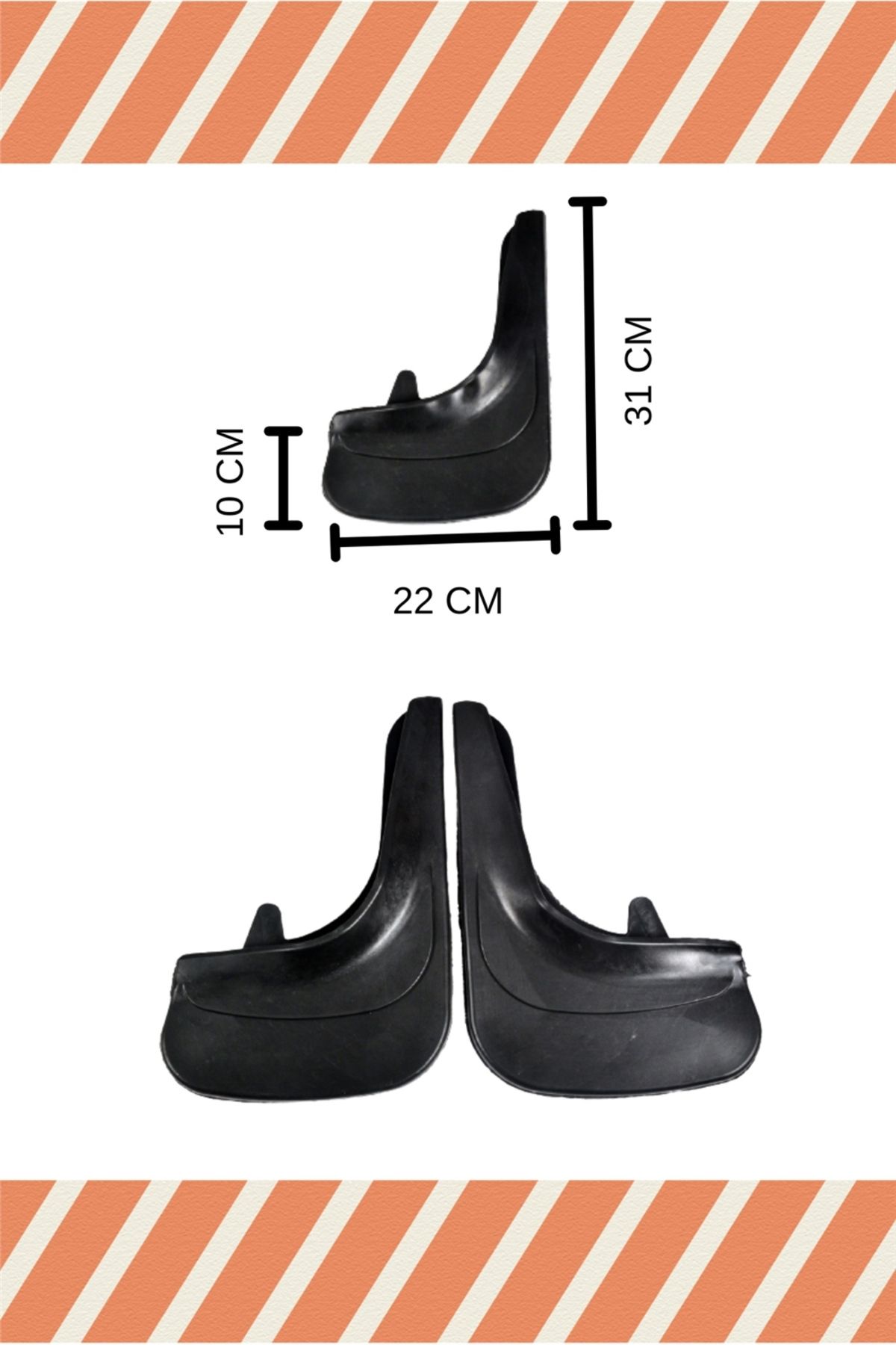 NOVDES-Honda Accord 2008-2012 2-Piece Dust Cover Fender Mud Flap 2
