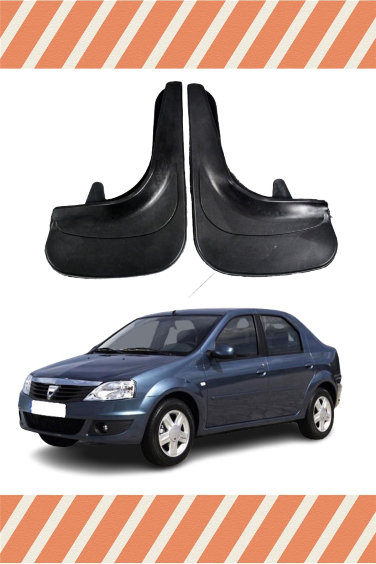 Alpax Dacia Logan SD 2006-2011 uyumlu 2’li tozluk çamurluk paçalık