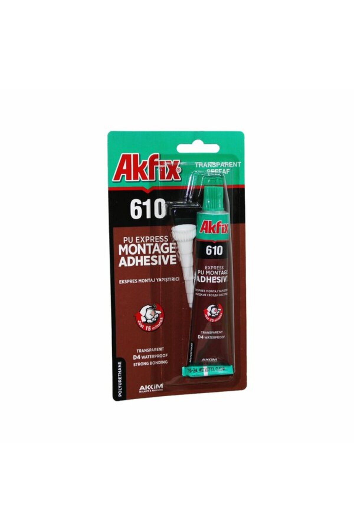 Kapamarka Şeffaf Ekspres Montaj Yapıştırıcı Tüp 50 ML - 30 Adet