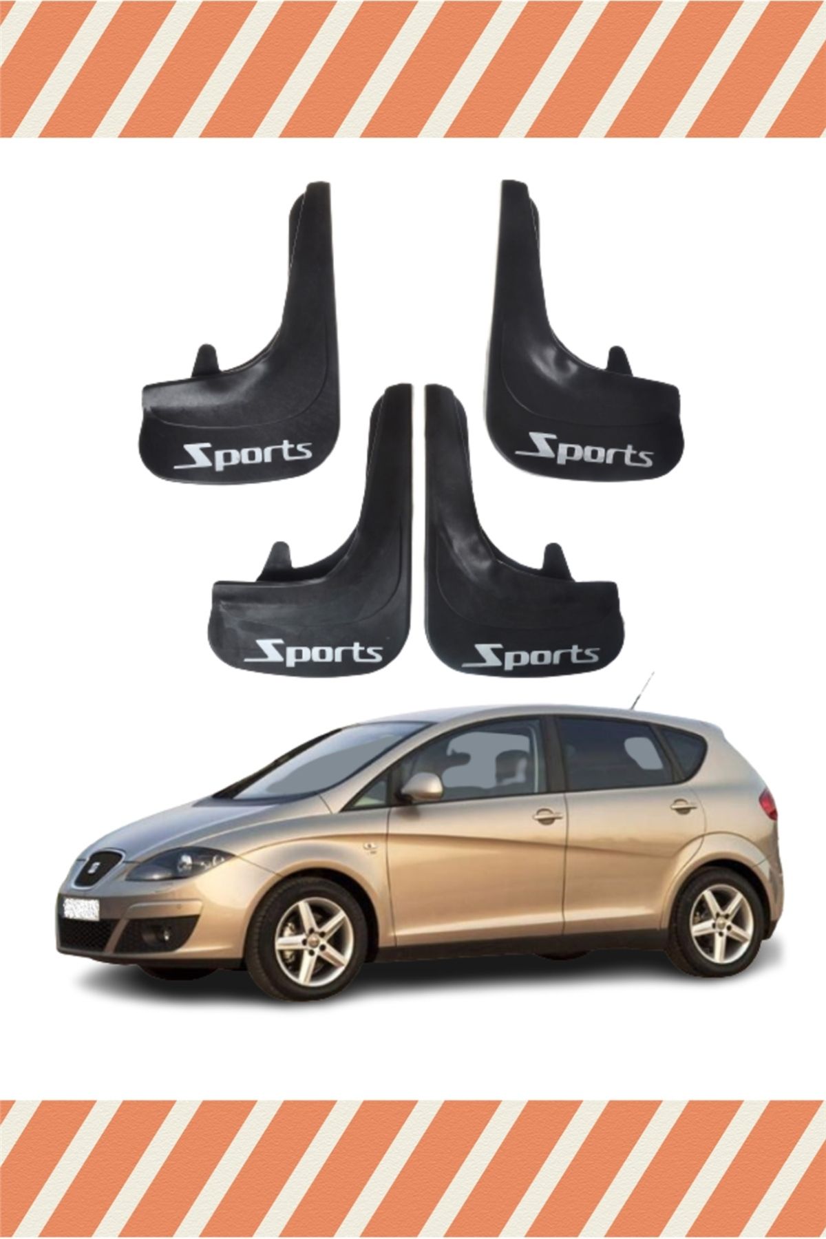 Alpax Seat Altea Sports yazılı 4’lü tozluk çamurluk paçalık dayanıklı ürün
